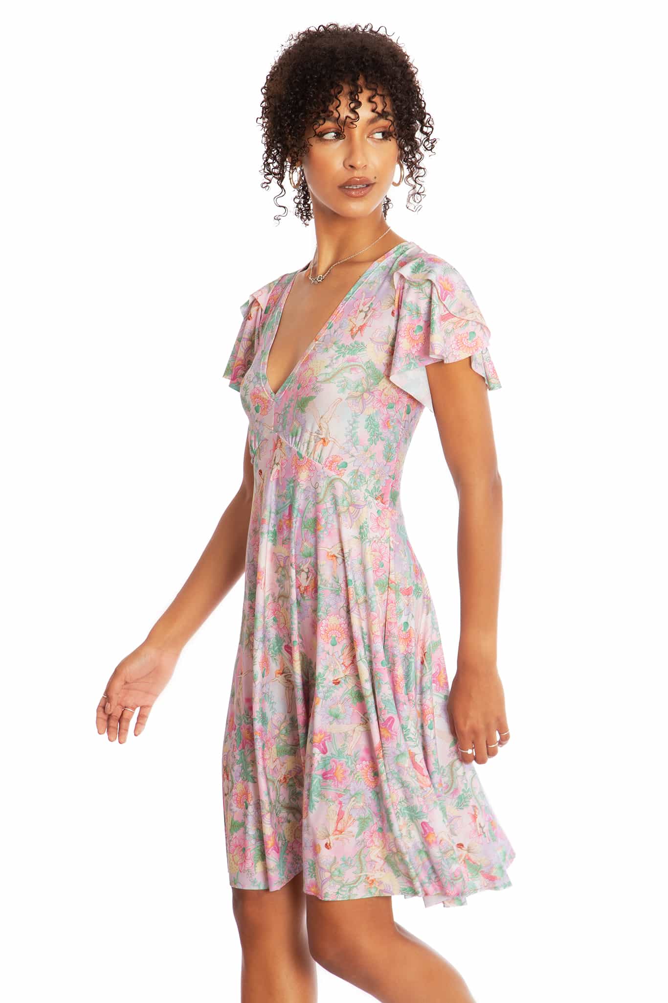 Goble Fairies Tulip Sleeve Longline Dress - Image 8