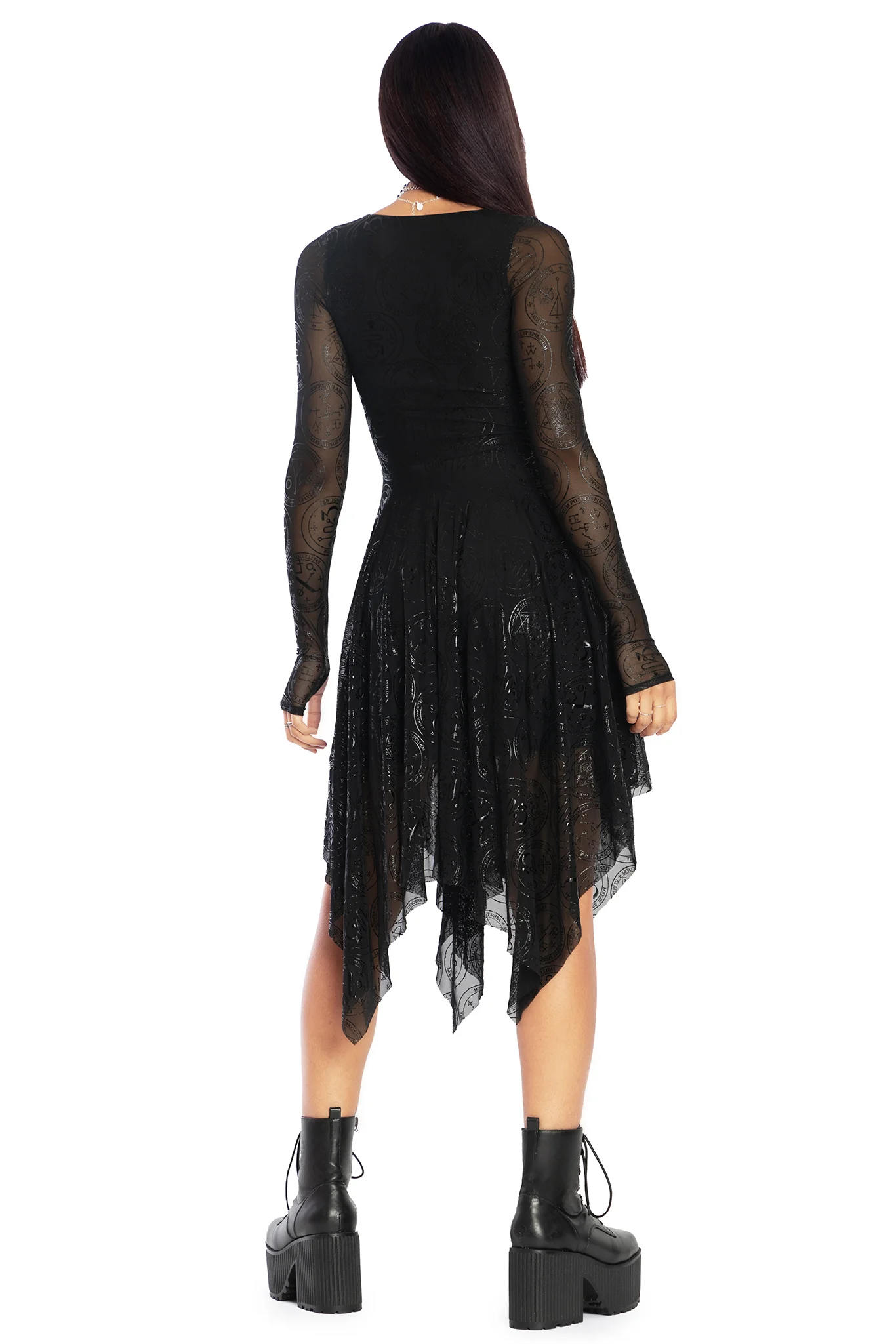 Good Charms Long Sleeve Handkerchief Dress - Image 2
