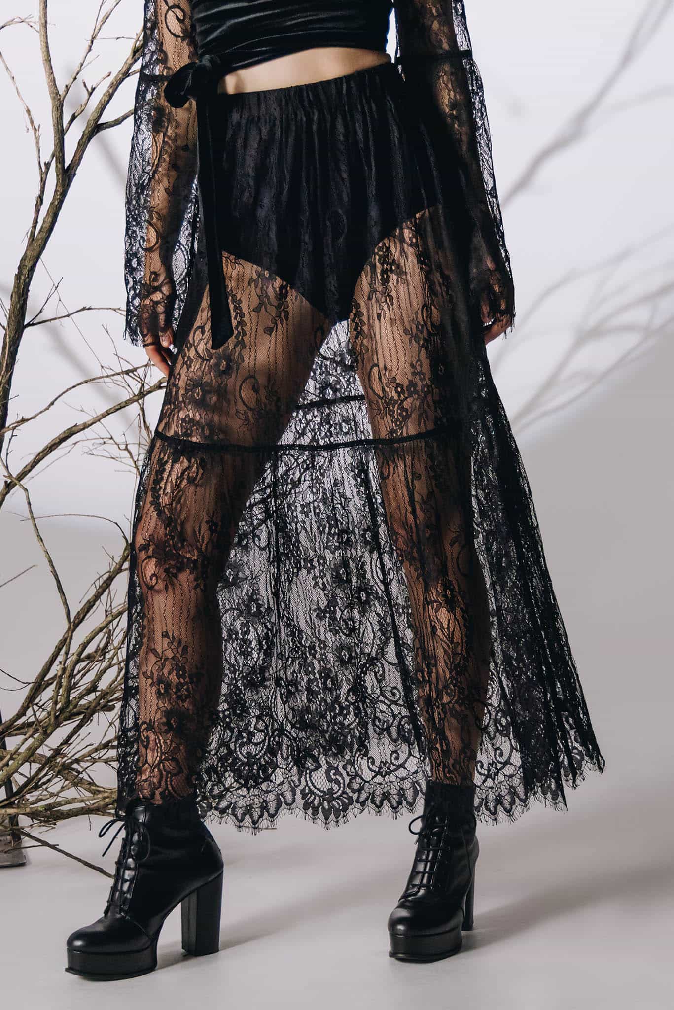 Gossamer Lace Maxi Skirt - Image 7