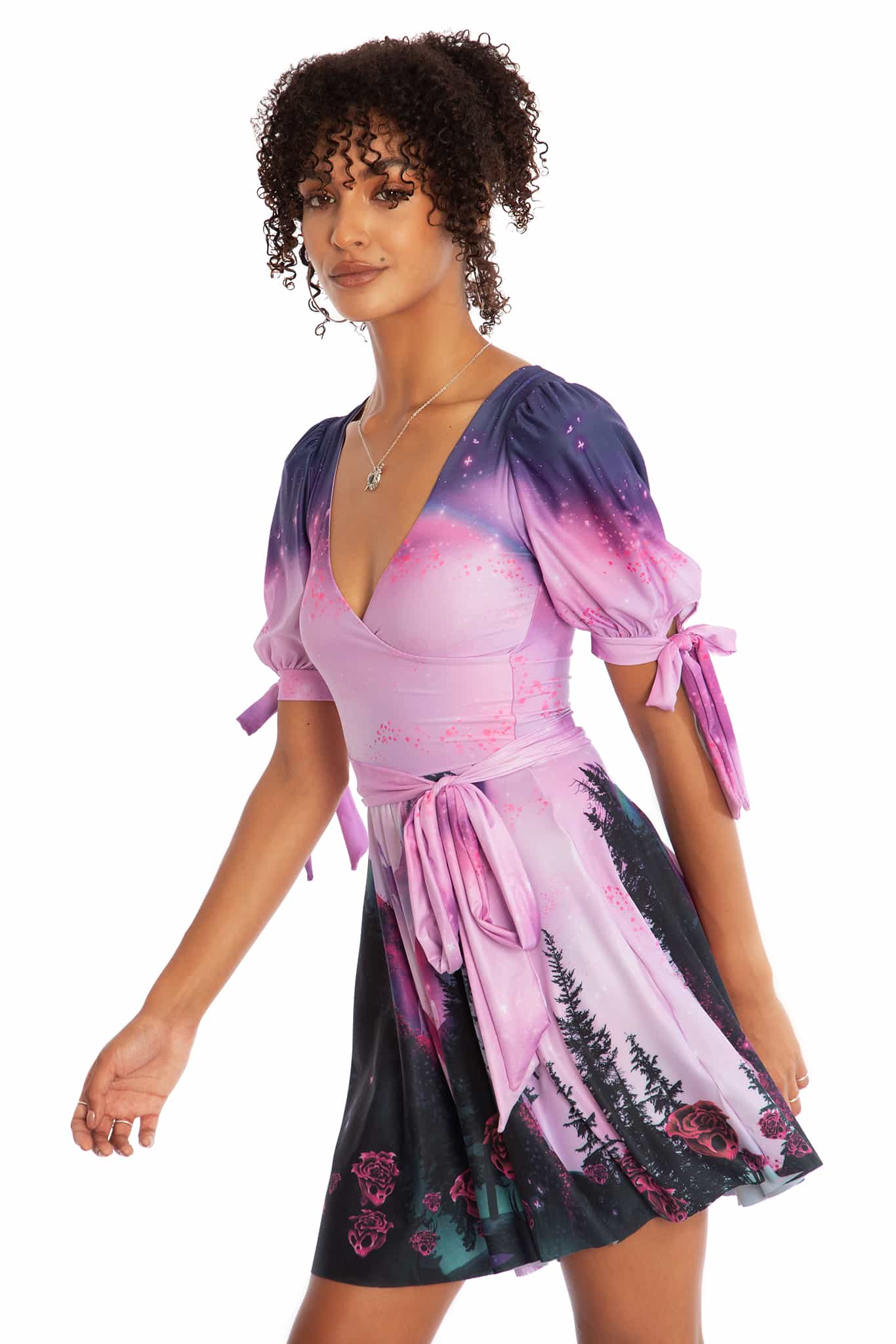 Grimrose Gorge Wrap Skater Dress - Image 6