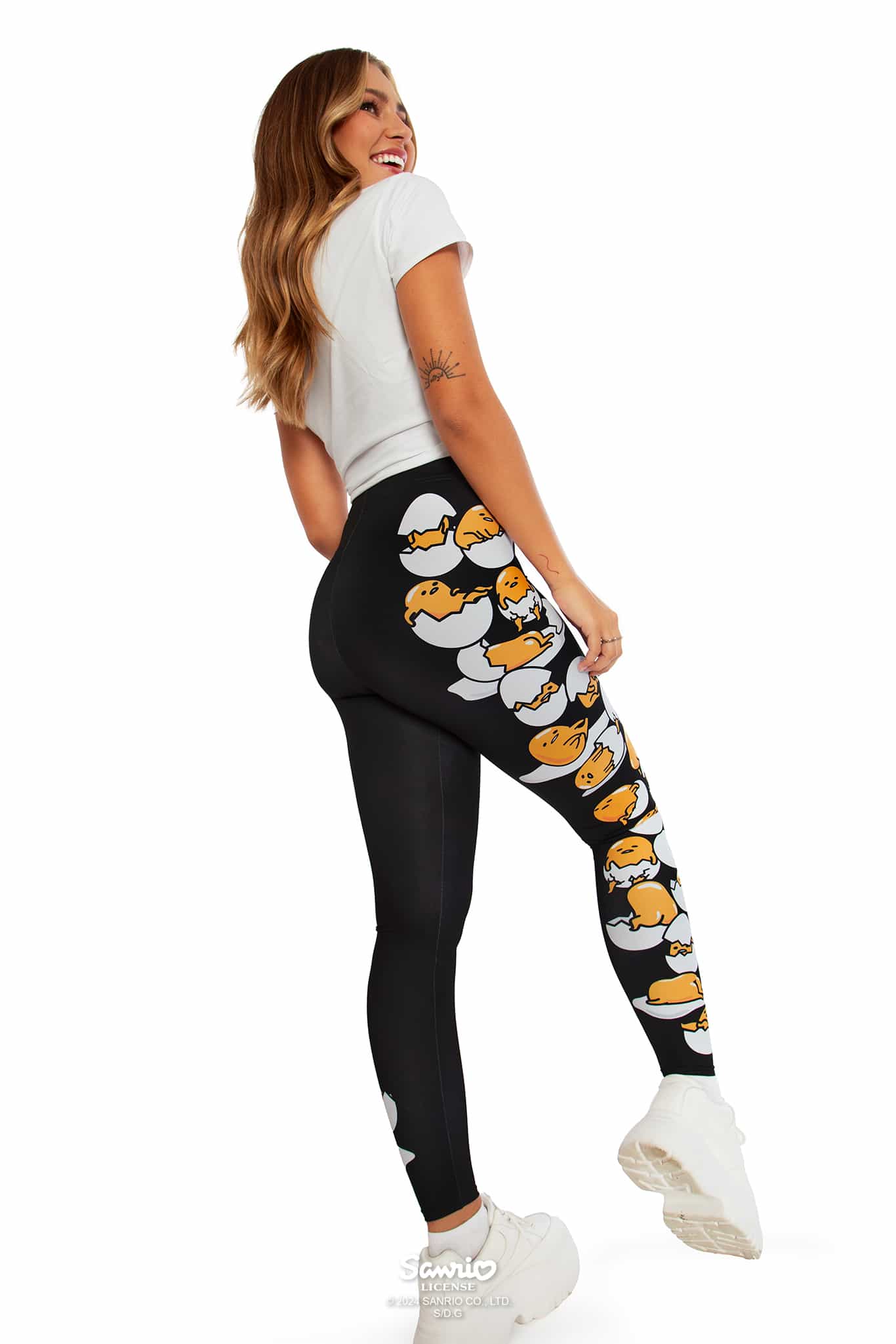 Gudetama Stacks On High Waisted Matte Finish Leggings - Image 8