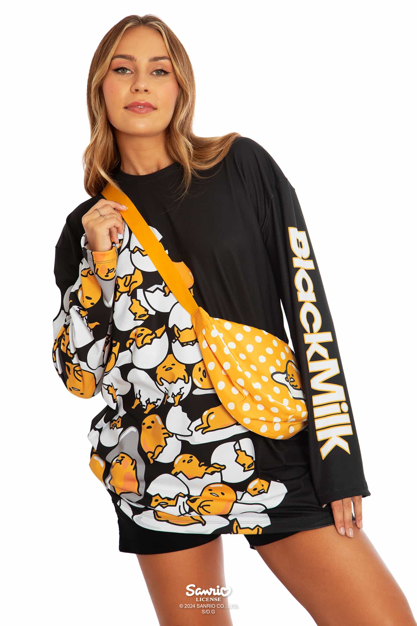 Gudetama Yolka Dots Yellow Shoulder Bag - Image 6