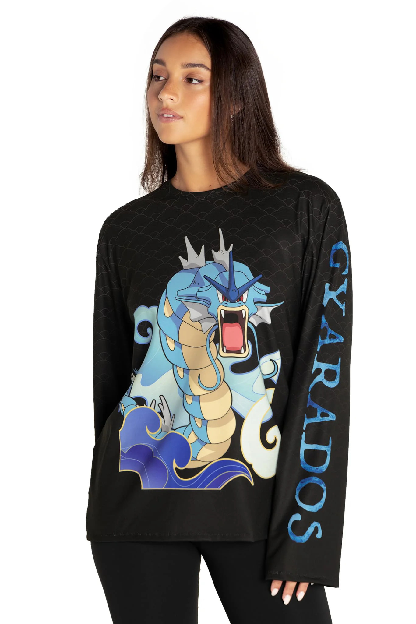 Gyarados Long Sleeve Oversized Boyfriend Tee