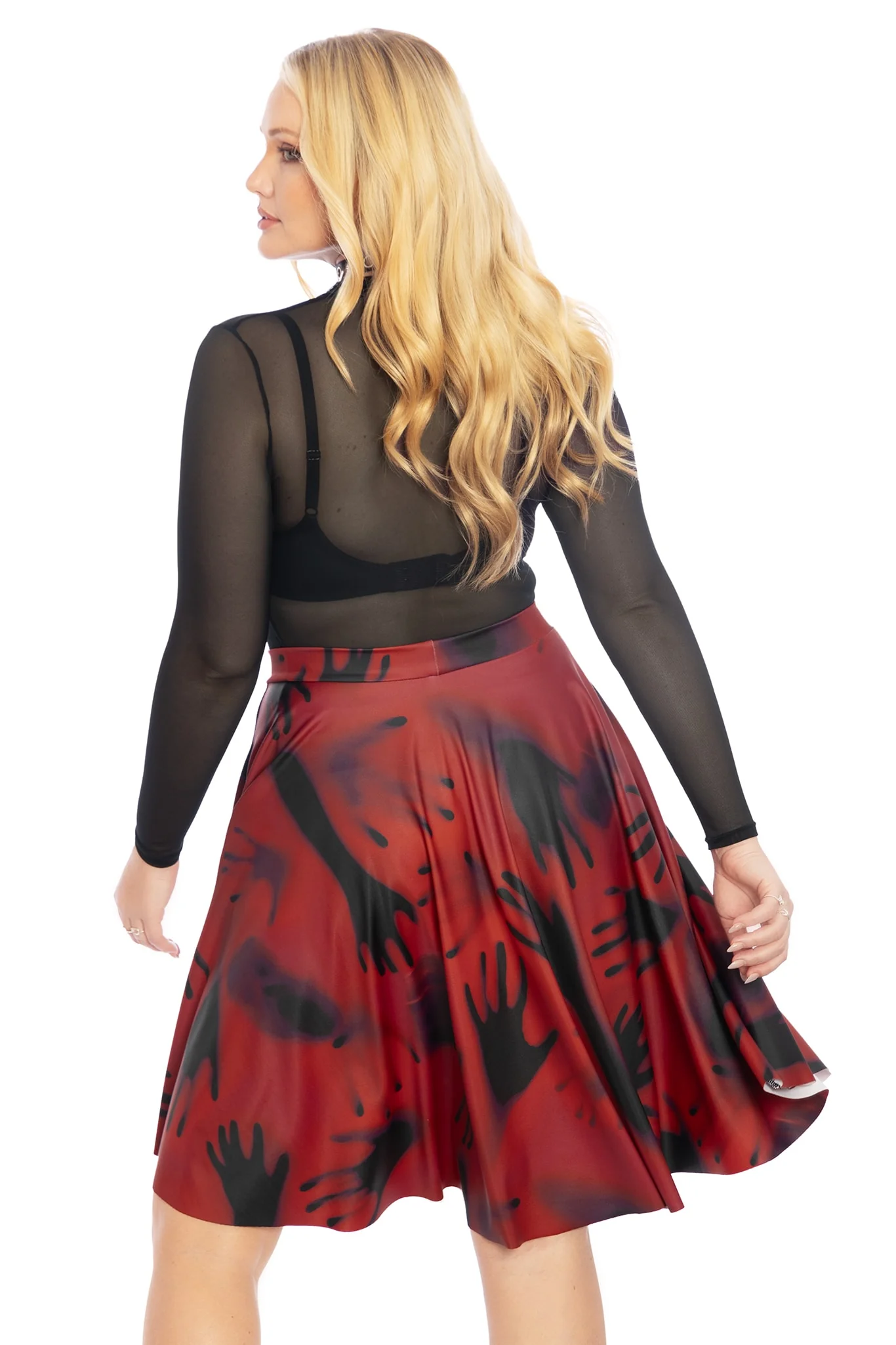 Hands In The Dark Pocket Longline Skirt - Image 2