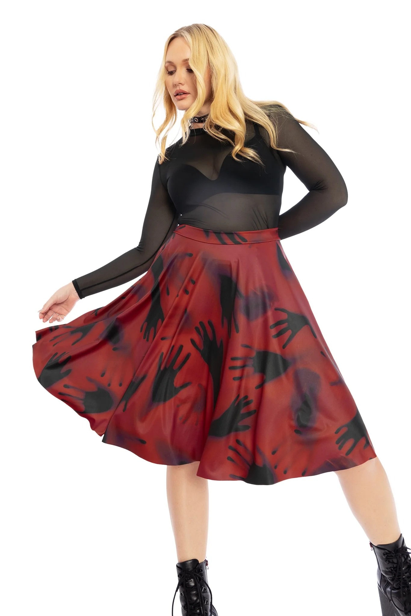 Hands In The Dark Pocket Longline Skirt - Image 7