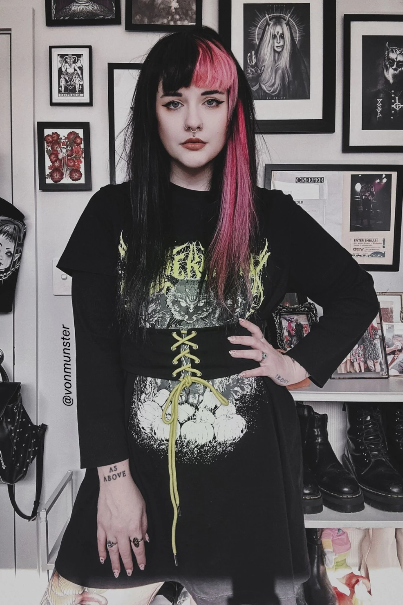 Heavy Mewtal Corset Tee Dress - Image 10