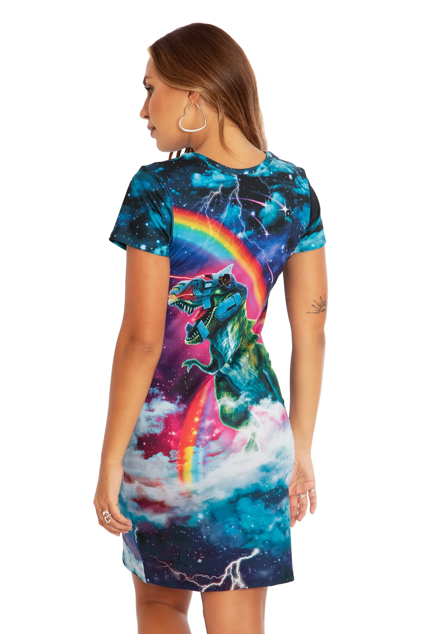 Hell Yeah Reversible Longline Tee Dress - Image 6