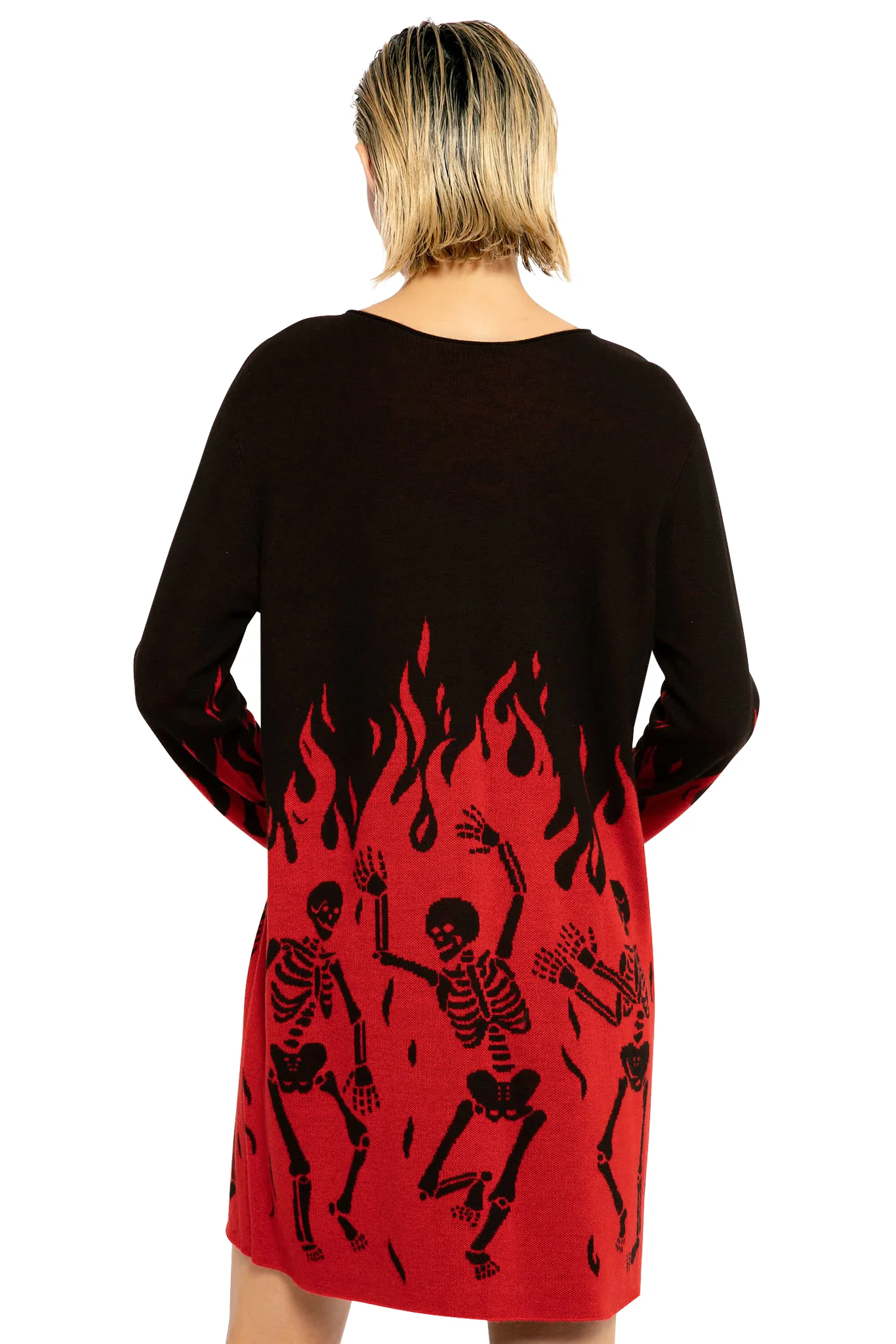 Hellfire Oversized Knit Longline Sweater - Image 3