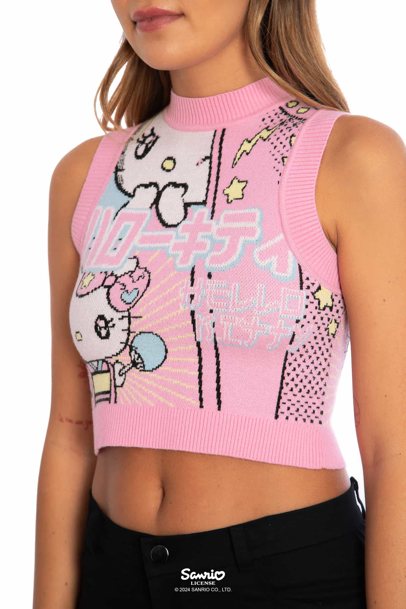 Hello Kitty Manga Knit Crop - Image 3