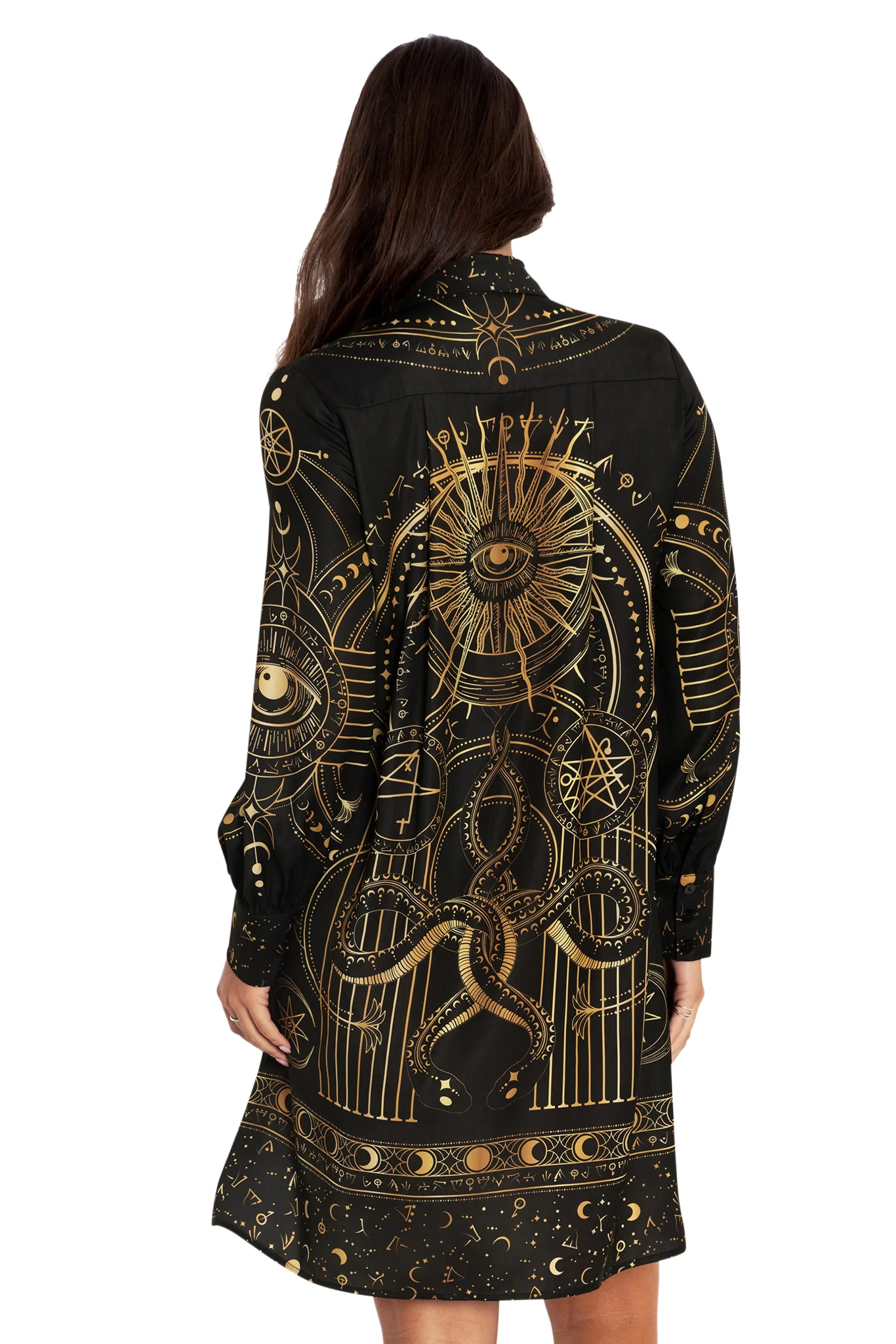 High Priestess Long Sleeve Work It Shirt Dress - Image 2
