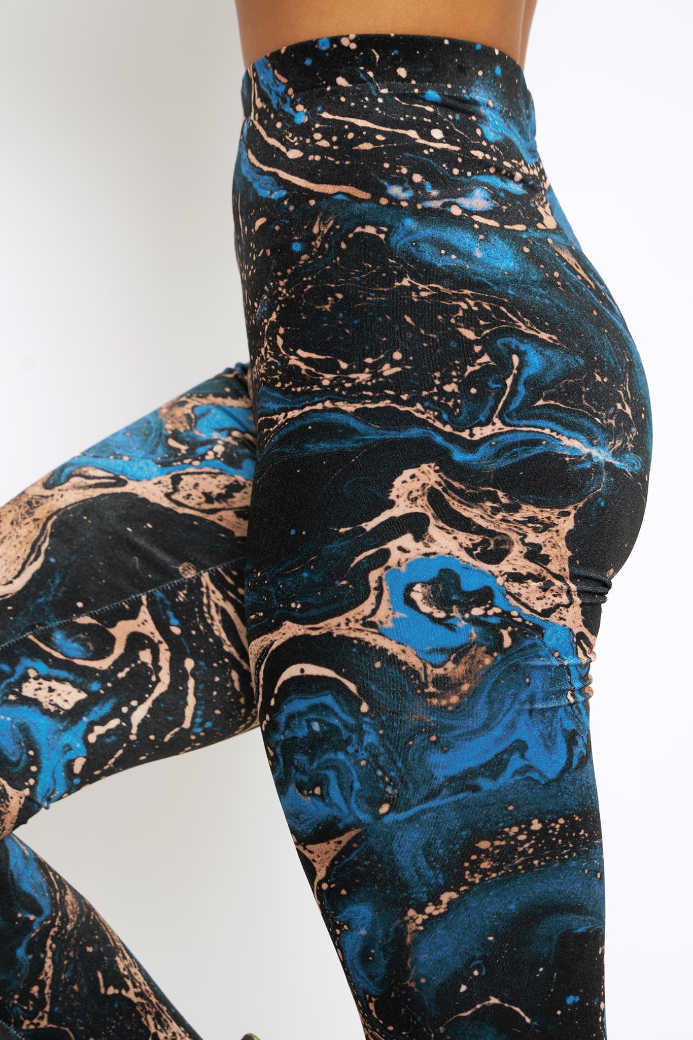 I Bleed Minerals Velvet High Waisted Leggings - Image 5