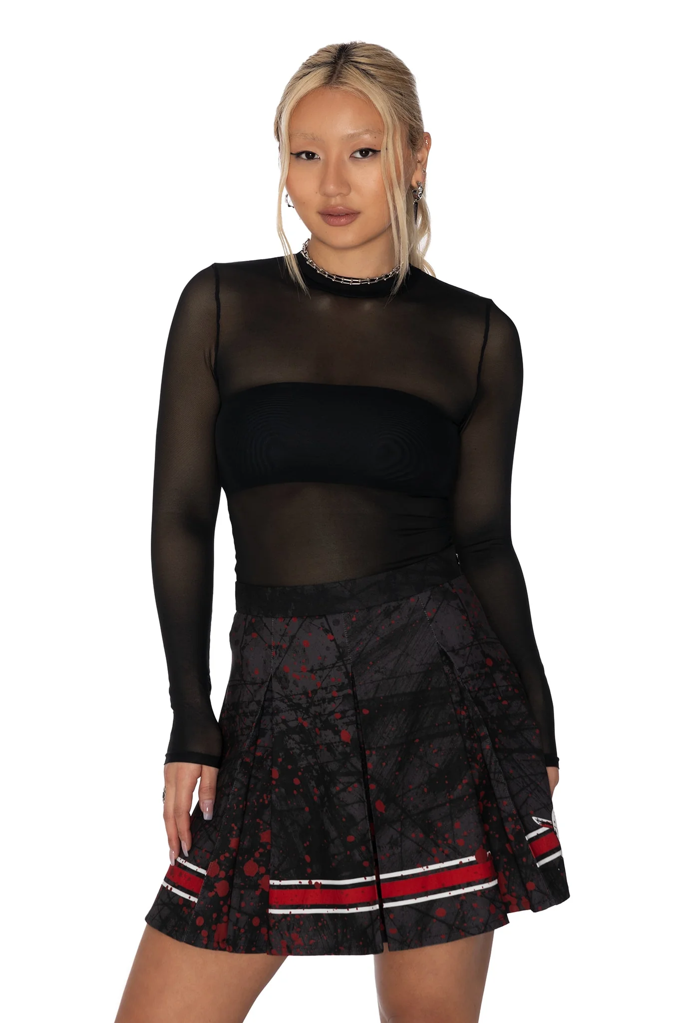 Jason Voorhees Pleat Mini Skirt - Image 6
