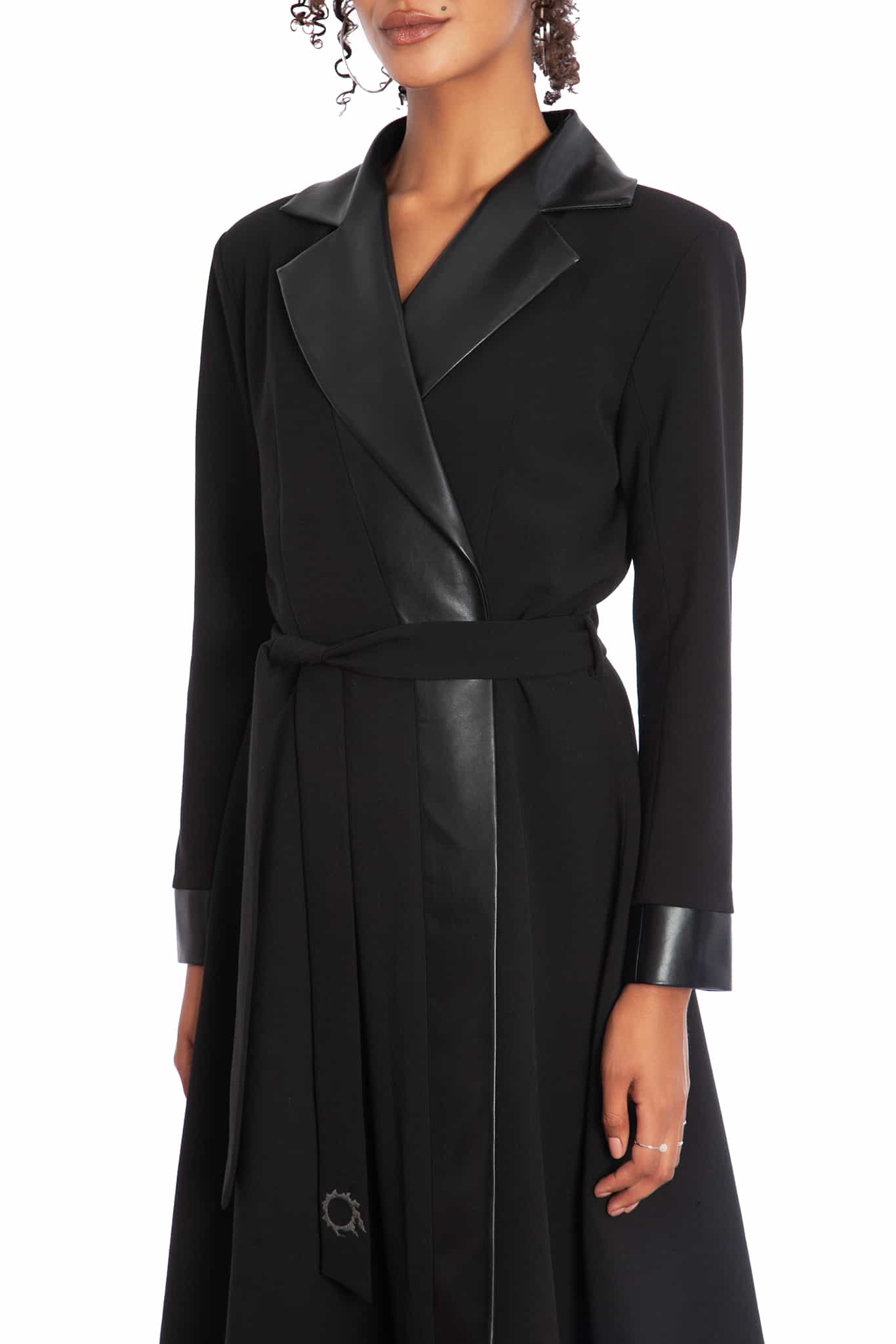 Job Icons Asymmetric Trench Coat - Image 3