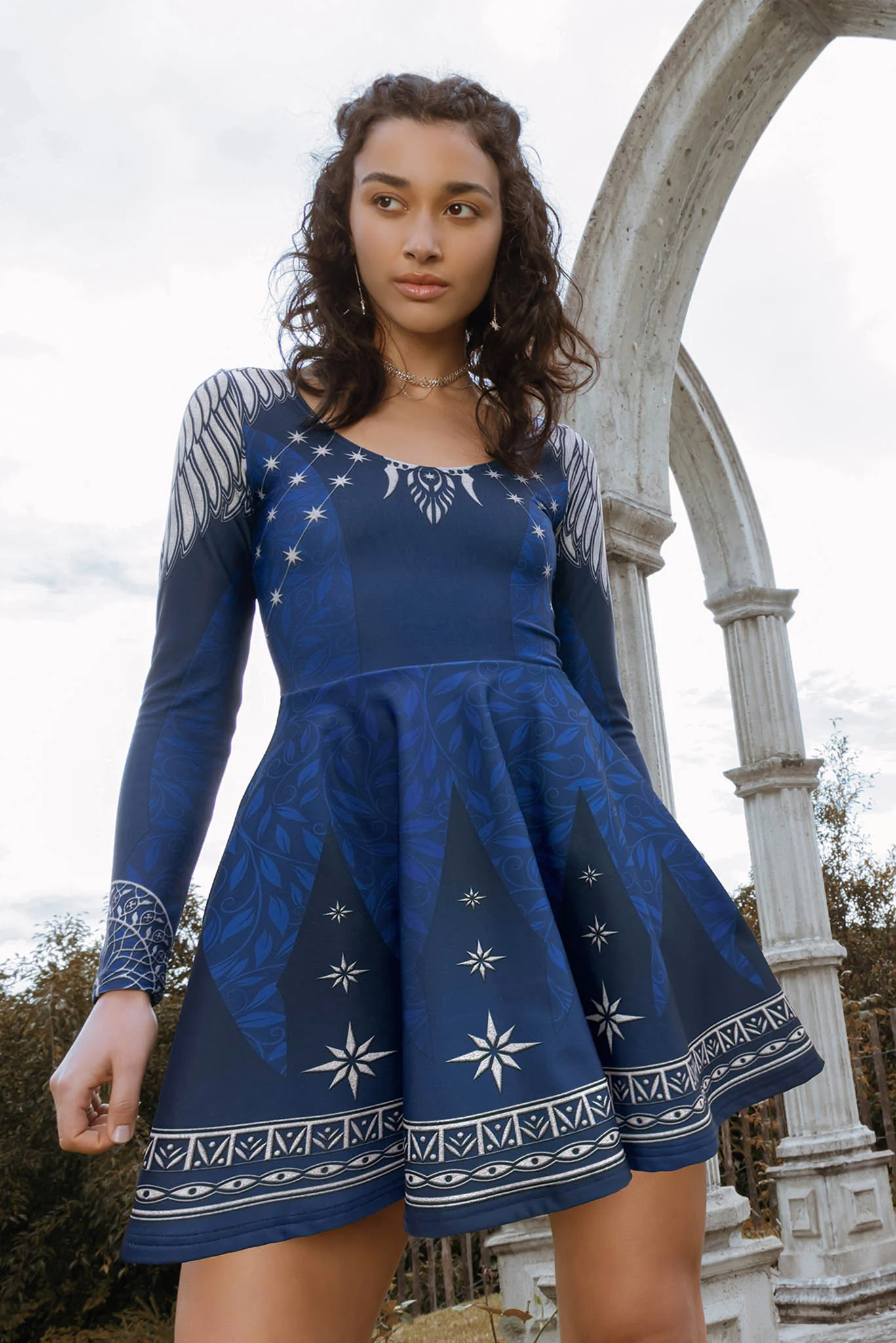 King Of Gondor Toastie Long Sleeve Crew Skater Dress
