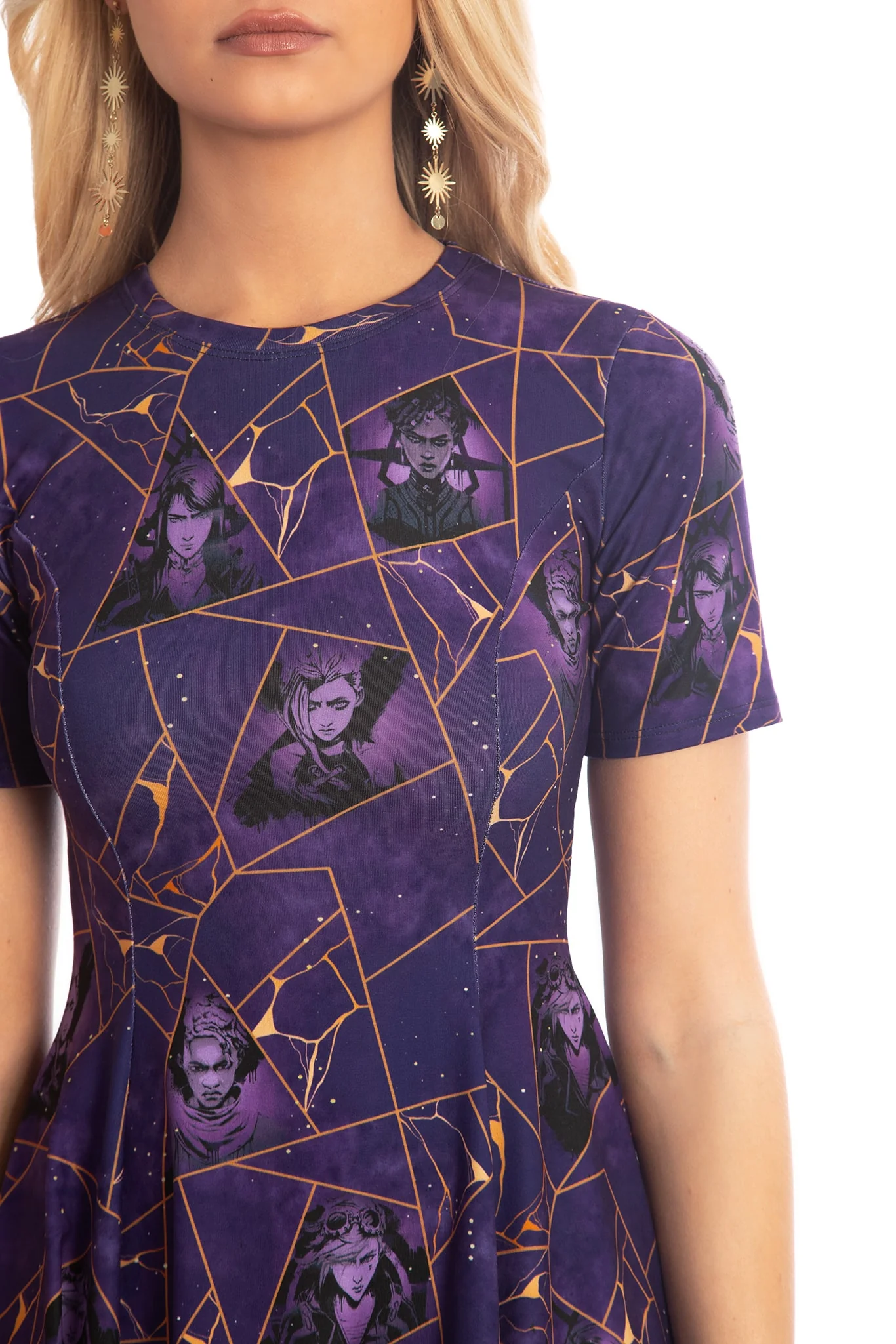 Kintsugi Longline Evil Tee Dress - Image 4
