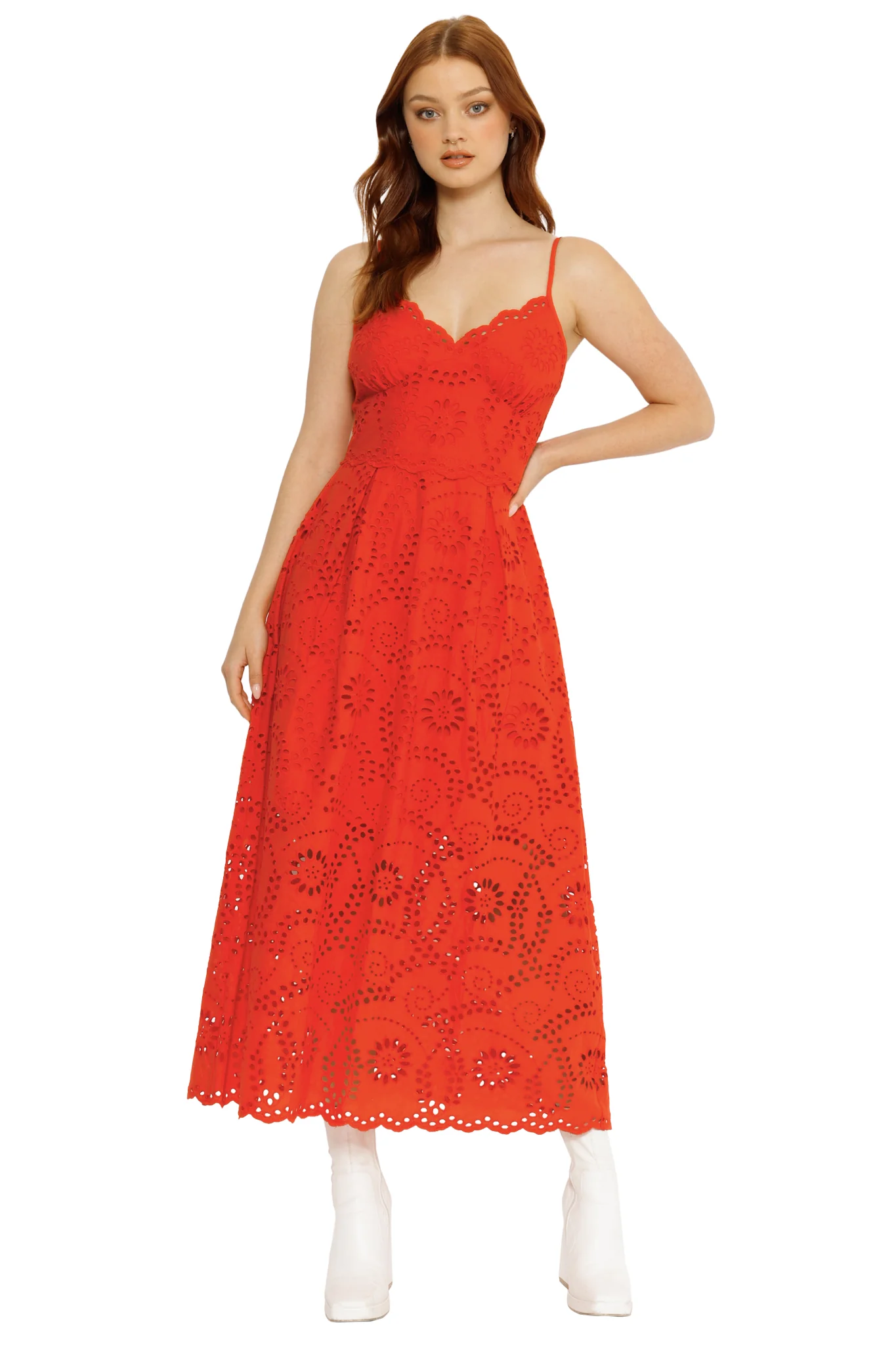 Kiss Me Eyelet Maxi Dress