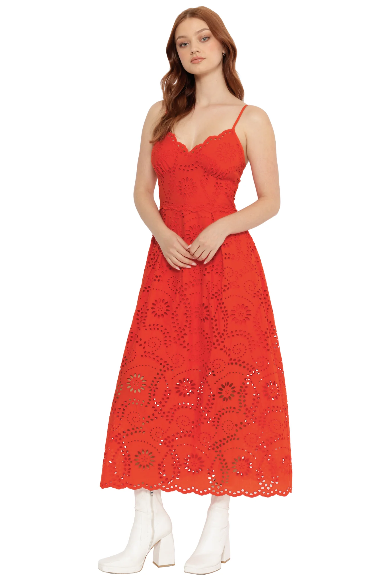 Kiss Me Eyelet Maxi Dress - Image 3