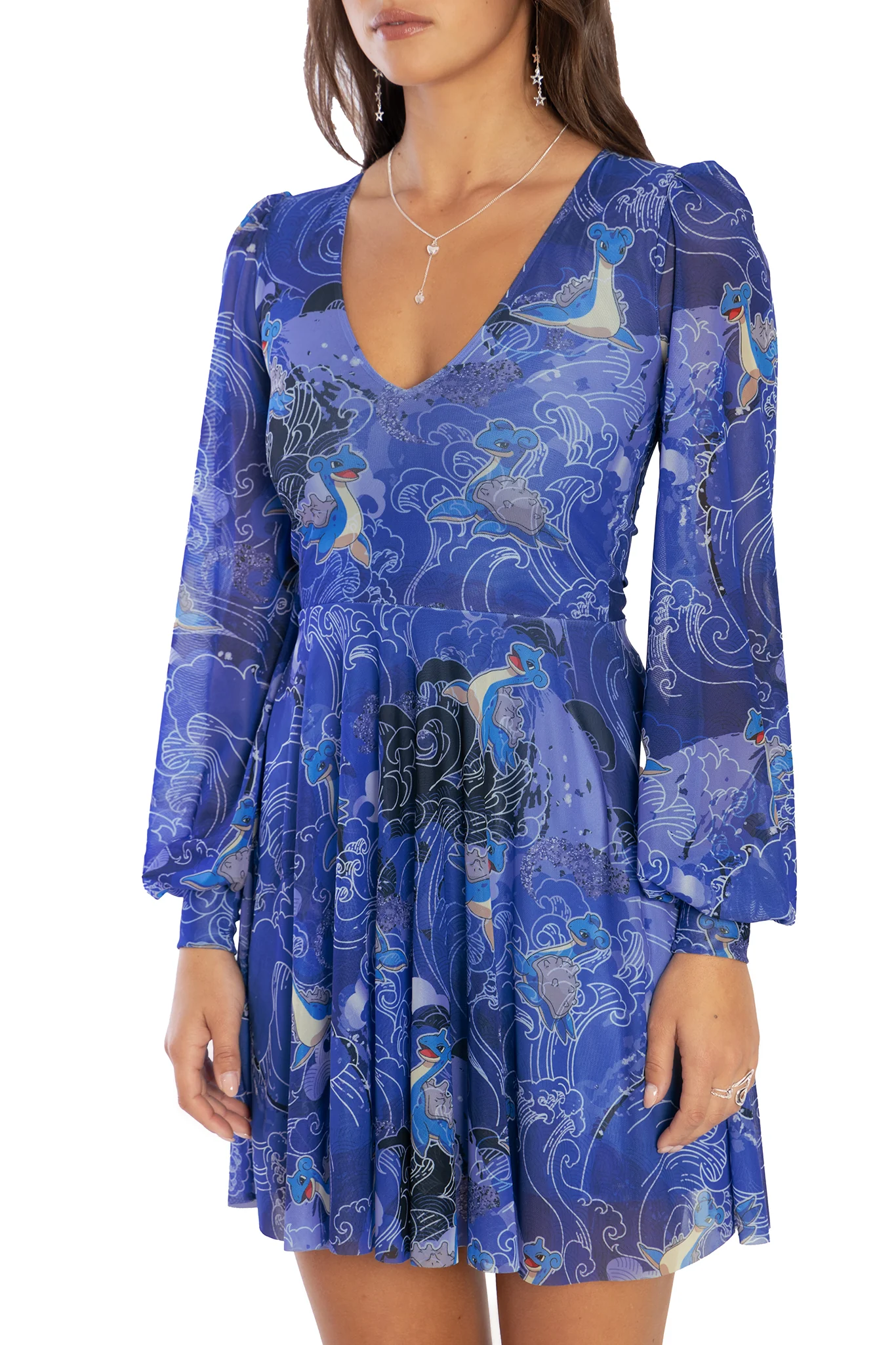 Lapras Waves Sheer Romance Dress - Image 3