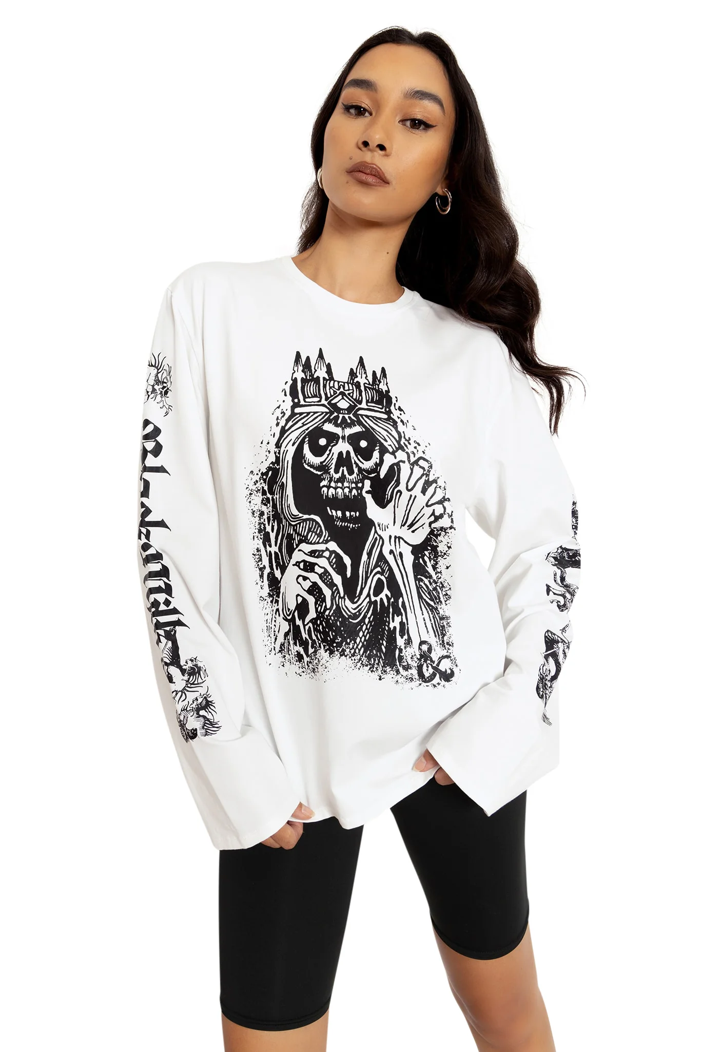 Lich Long Sleeve Oversized Boyfriend Tee - Image 10