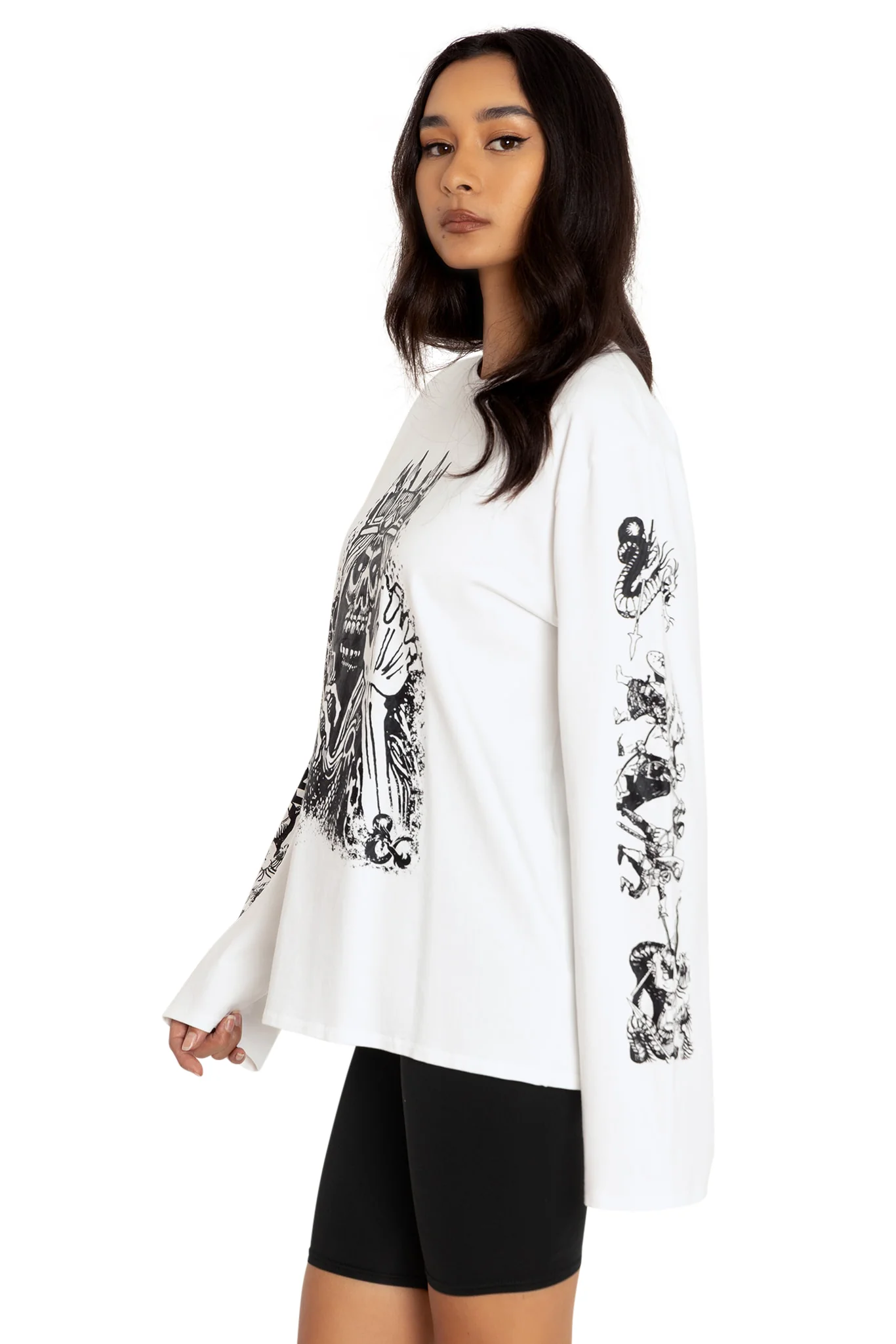 Lich Long Sleeve Oversized Boyfriend Tee - Image 7