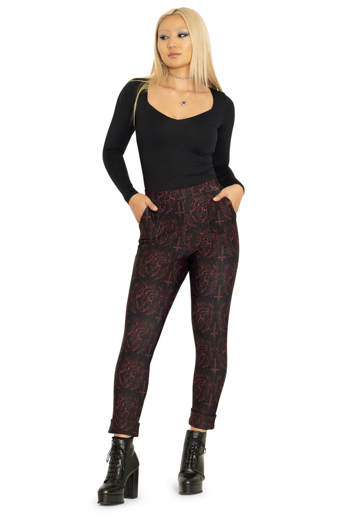 Like A Dagger To My Heart Cuffed Pants