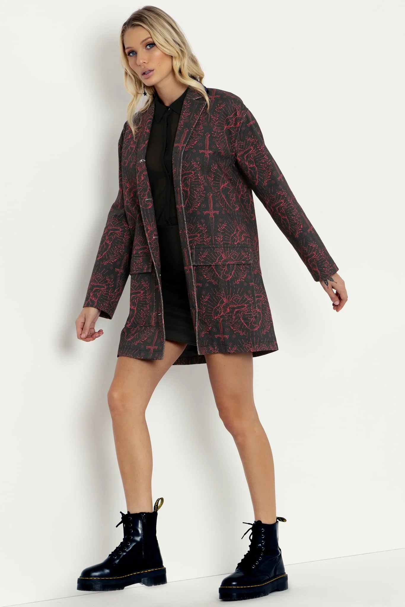 Like A Dagger To My Heart Duster Coat - Image 4