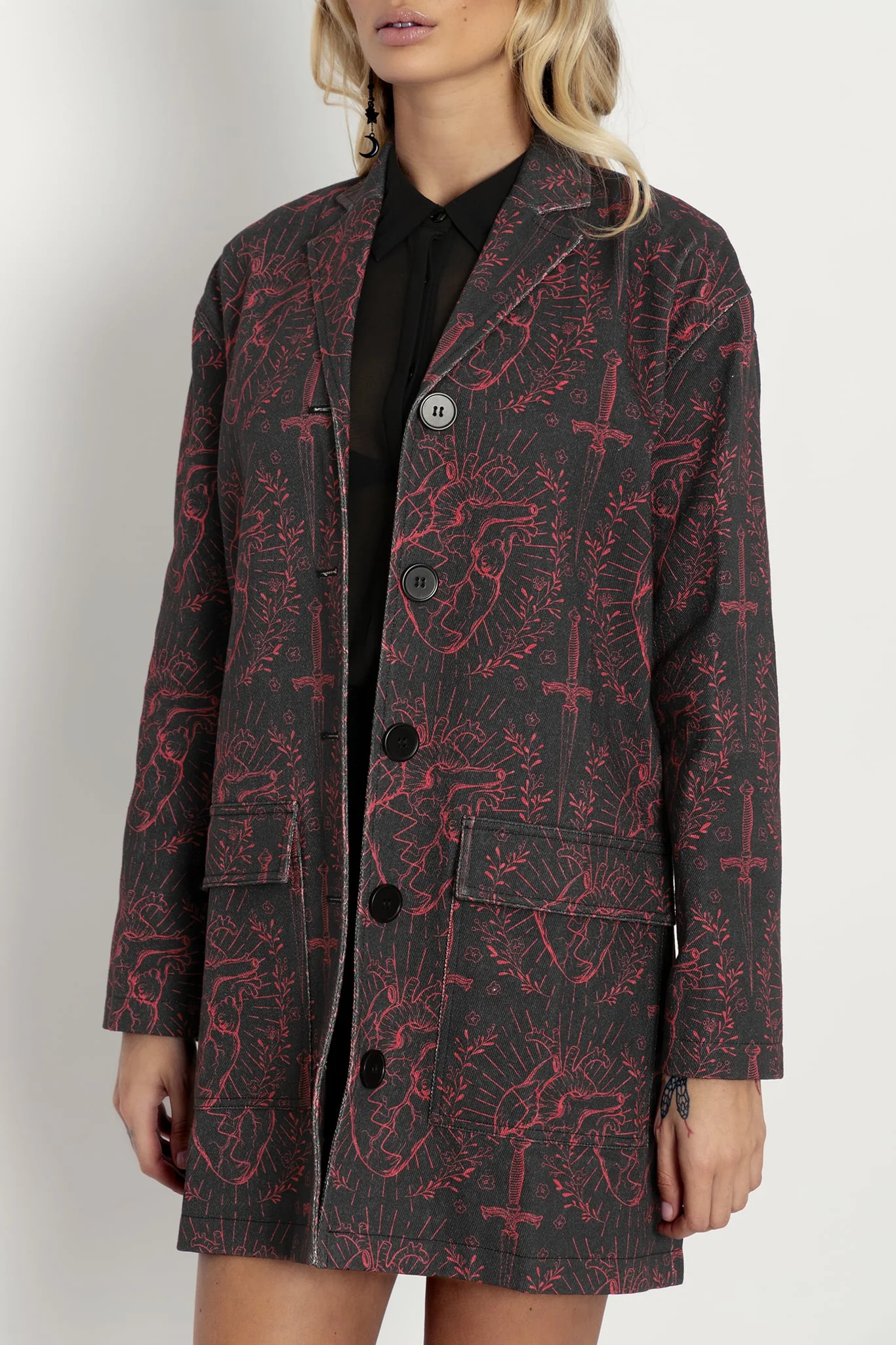 Like A Dagger To My Heart Duster Coat - Image 6