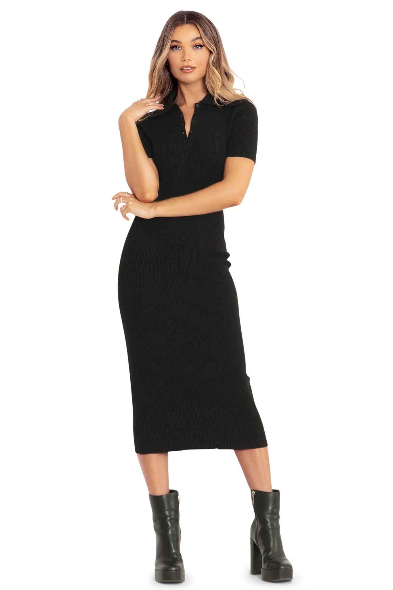 Like A Diamond Knit Midaxi Dress