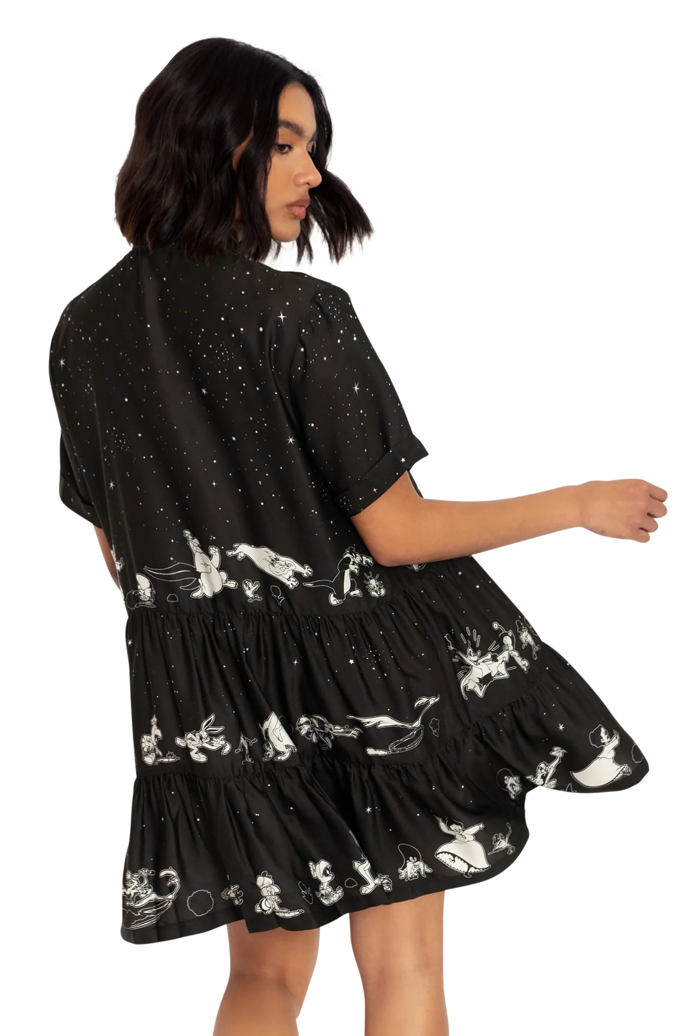 Looney Tunes Chase Tiered Shirt Dress - Image 2