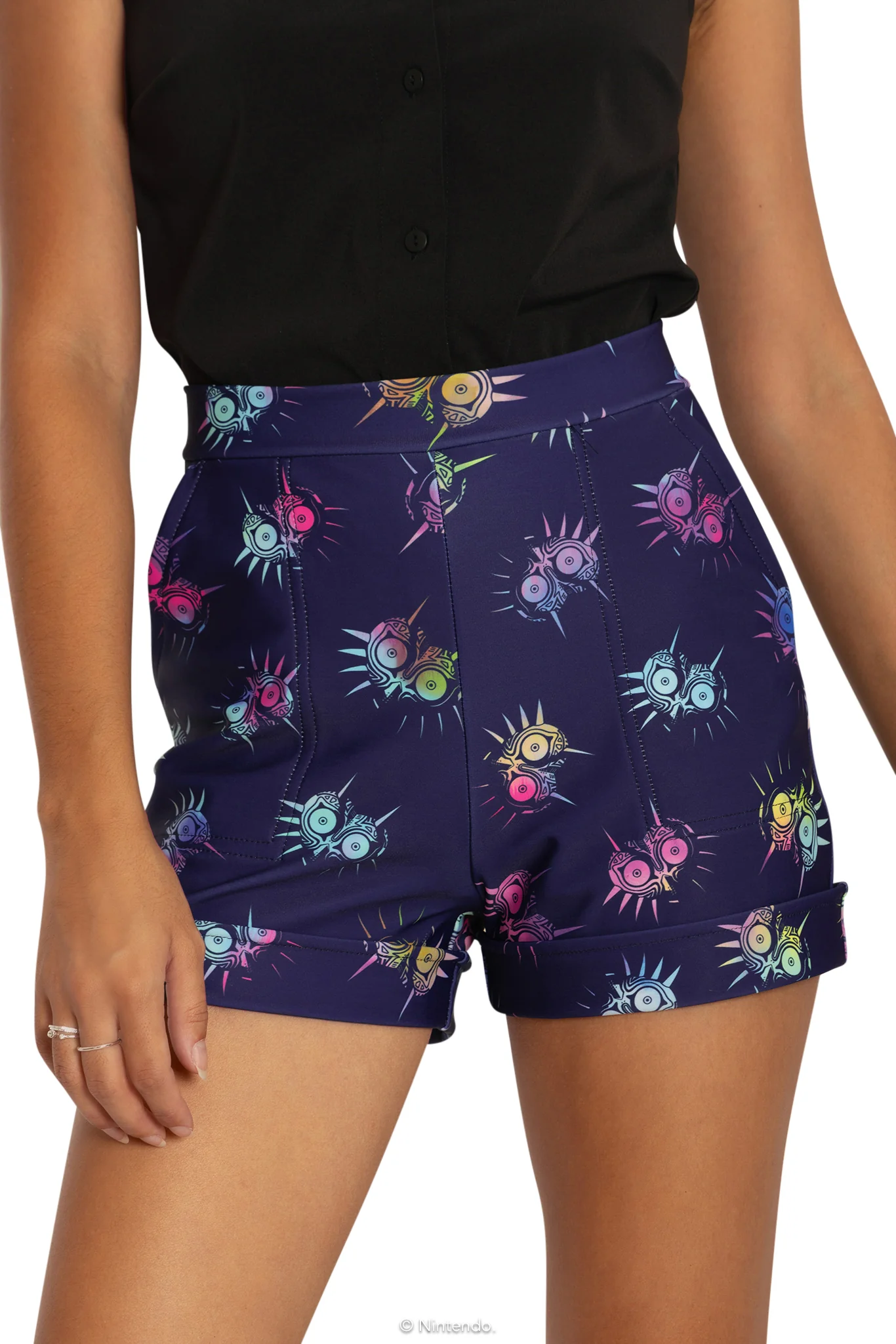Majora's Mask Cuffed Shorts - Image 6