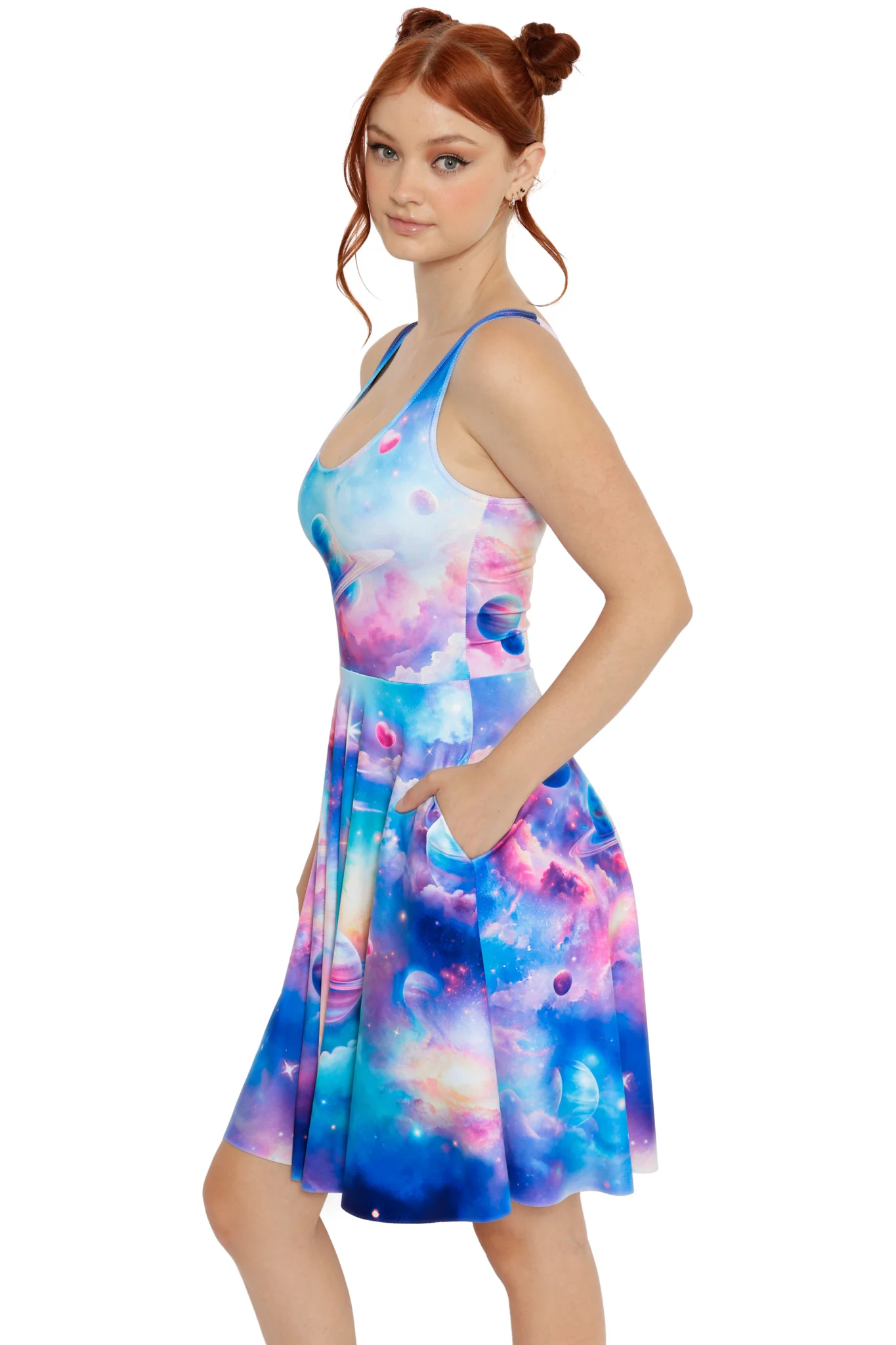 Make My StarBurst Scoop Longline Dress - Image 4