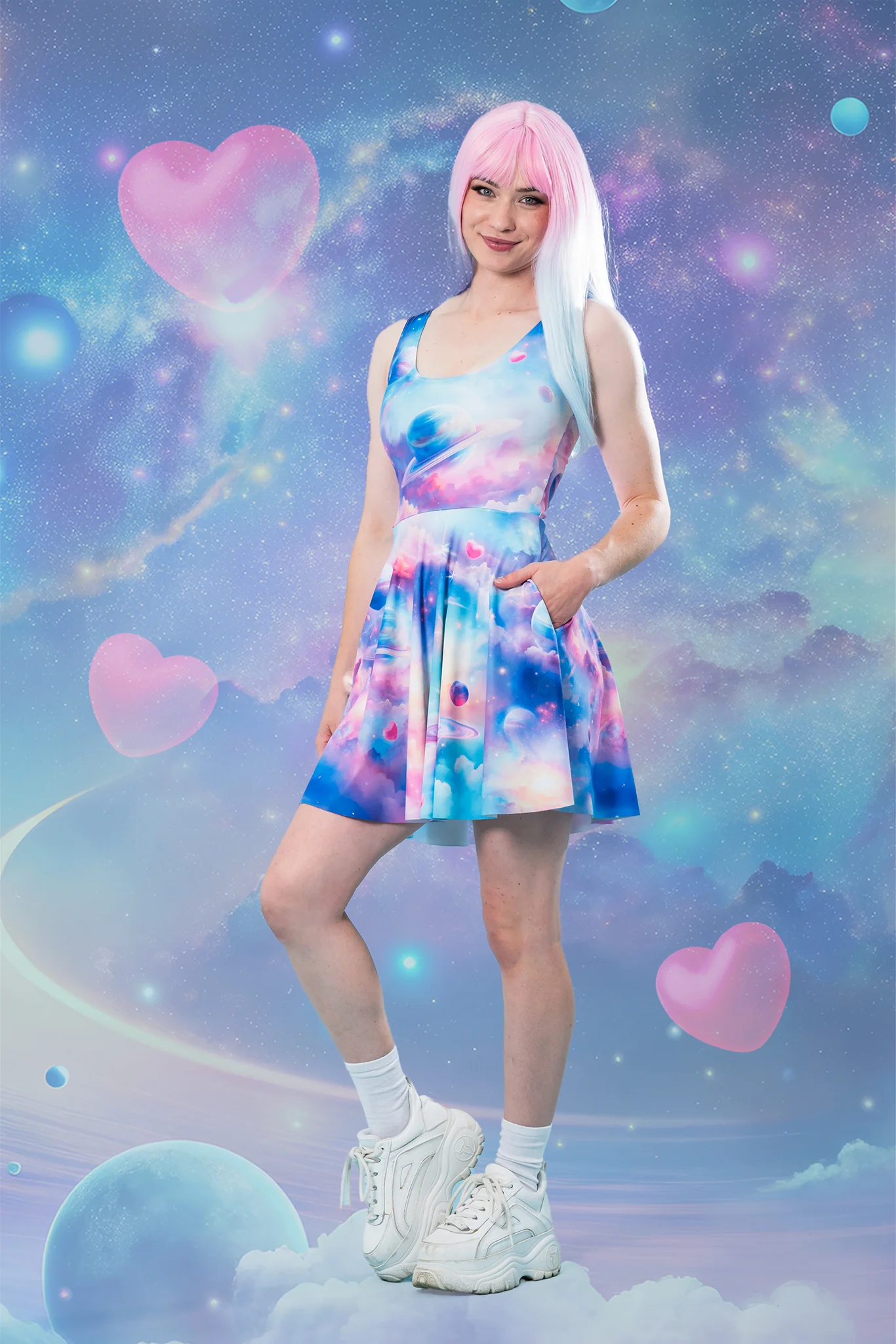 Make My StarBurst Scoop Skater Dress - Image 2
