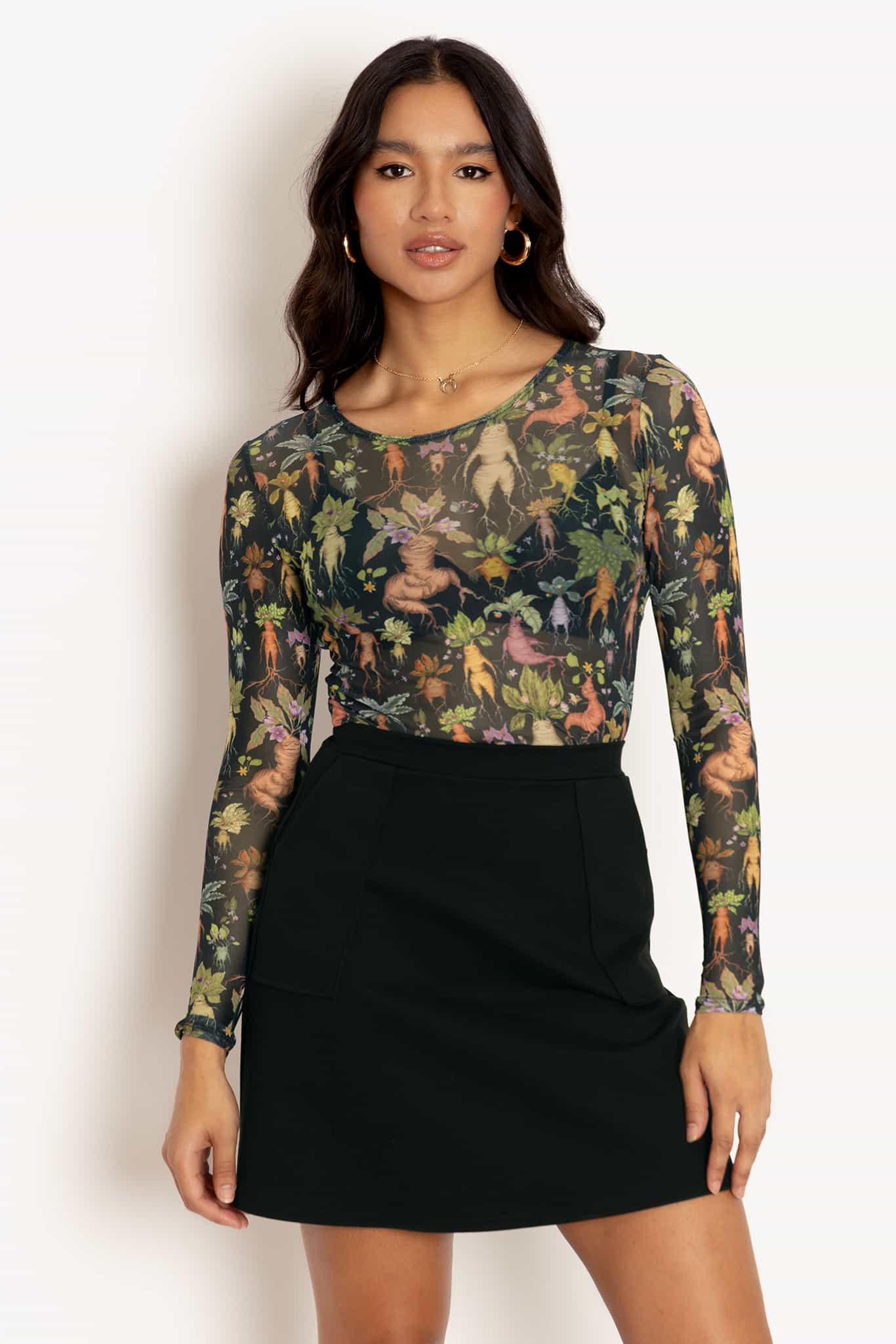 Mandrakes Sheer Long Sleeve Top - Image 5
