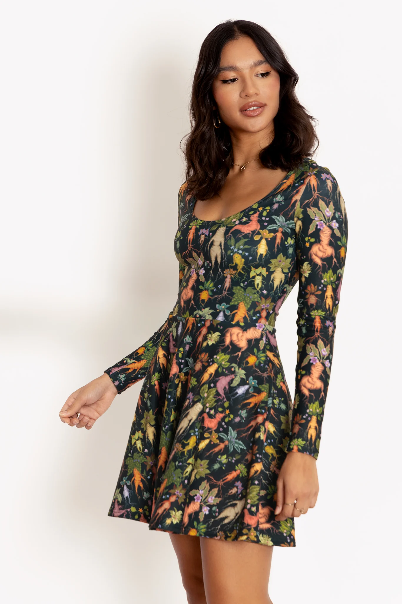 Mandrakes Toastie Long Sleeve Skater Dress - Image 4