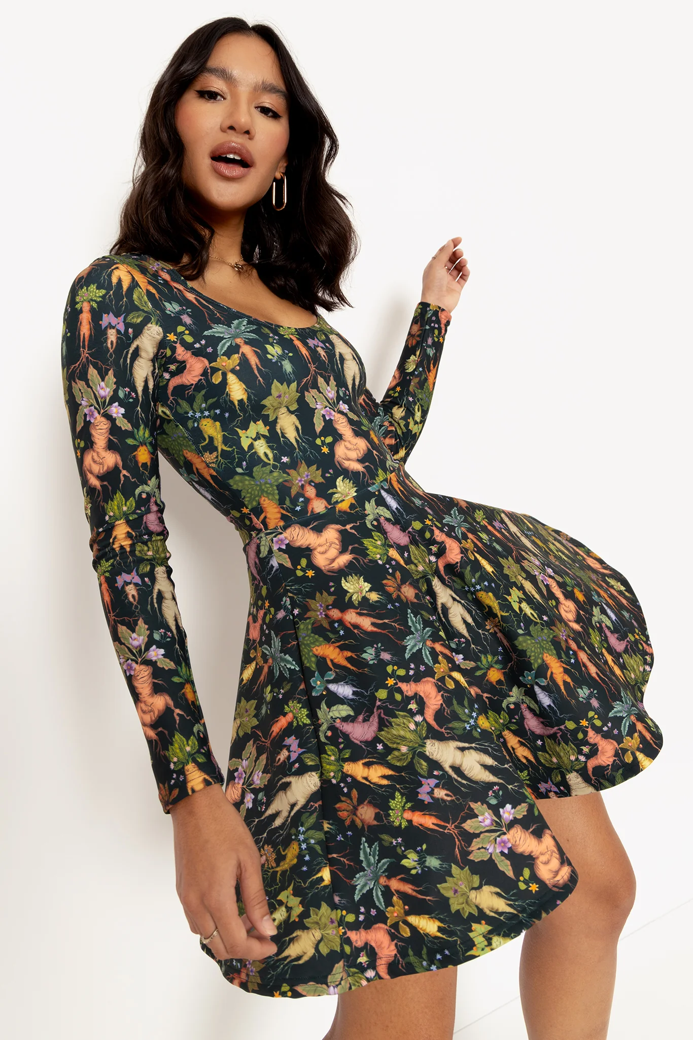 Mandrakes Toastie Long Sleeve Skater Dress - Image 6