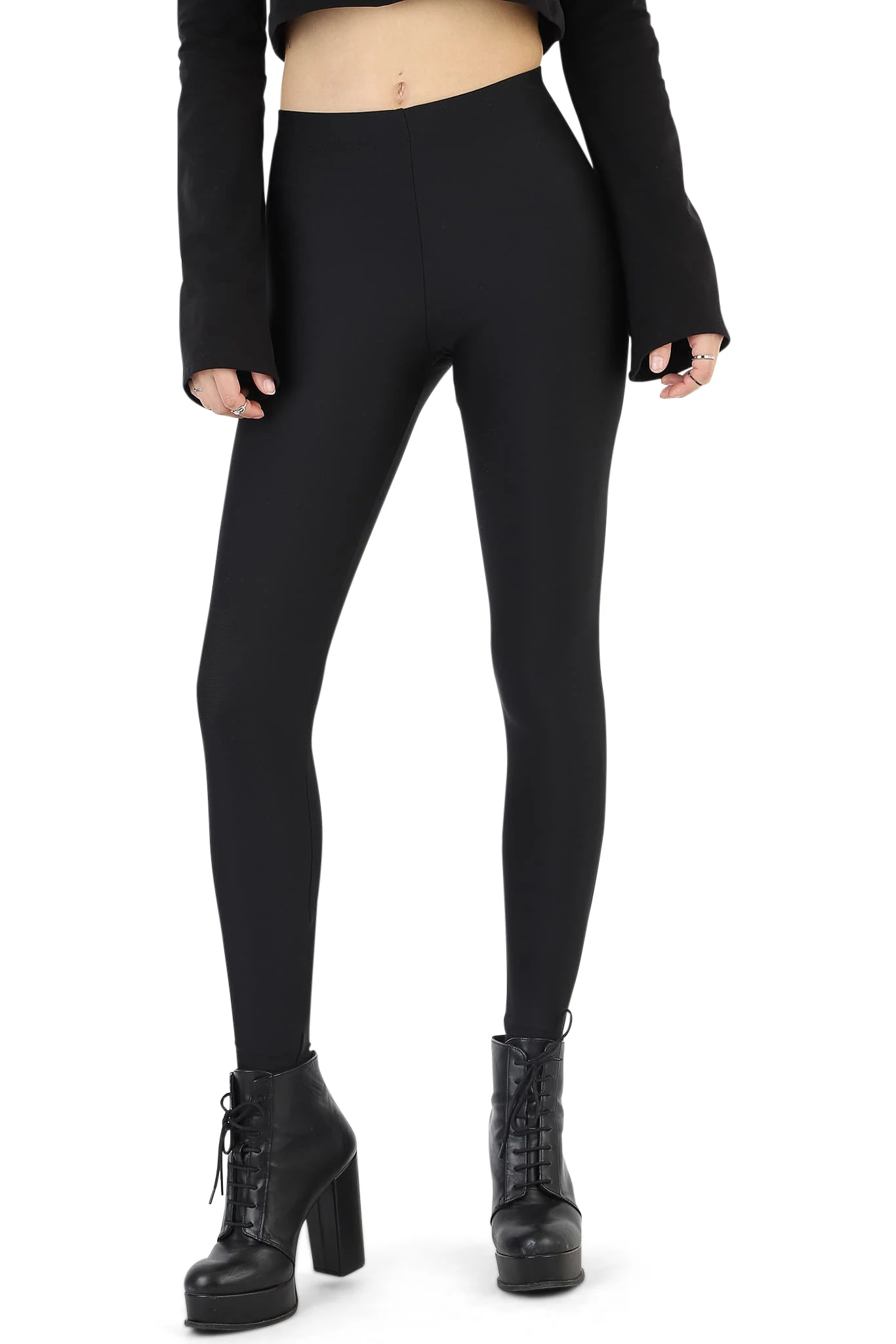 Matte Black Leggings - Image 4