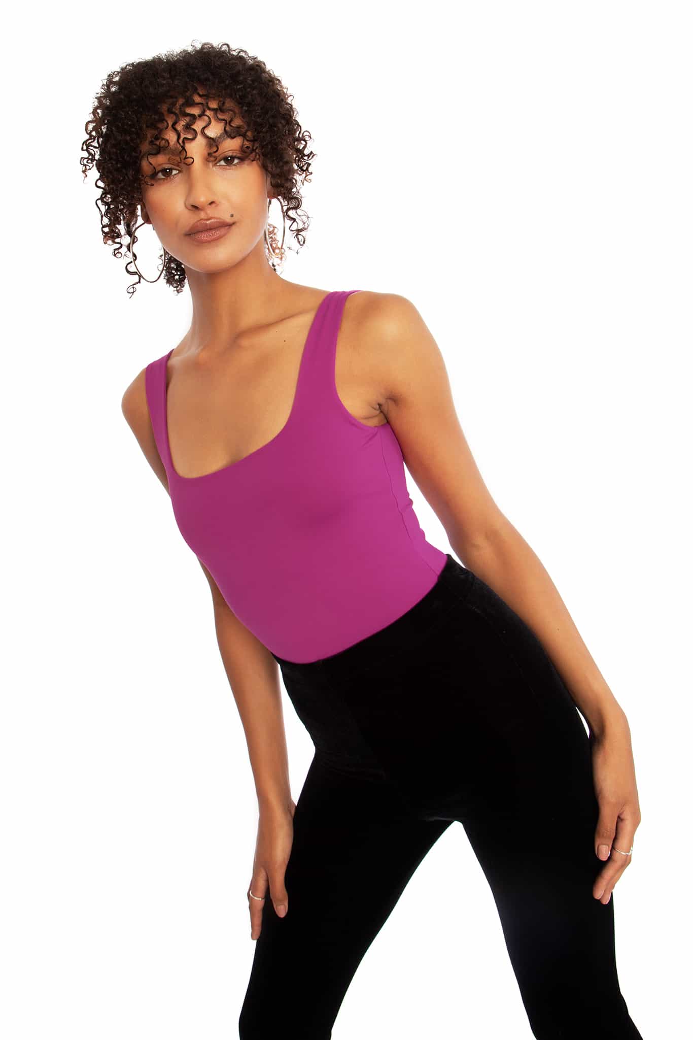 Matte Fuchsia Tank Top - Image 7