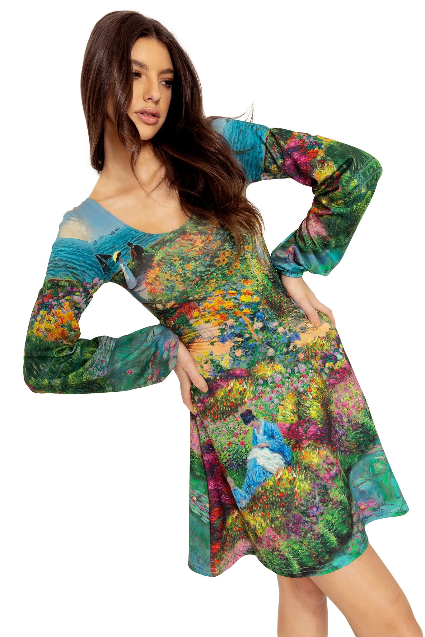 Montage Monet Scoop Bishop Dress - Image 7