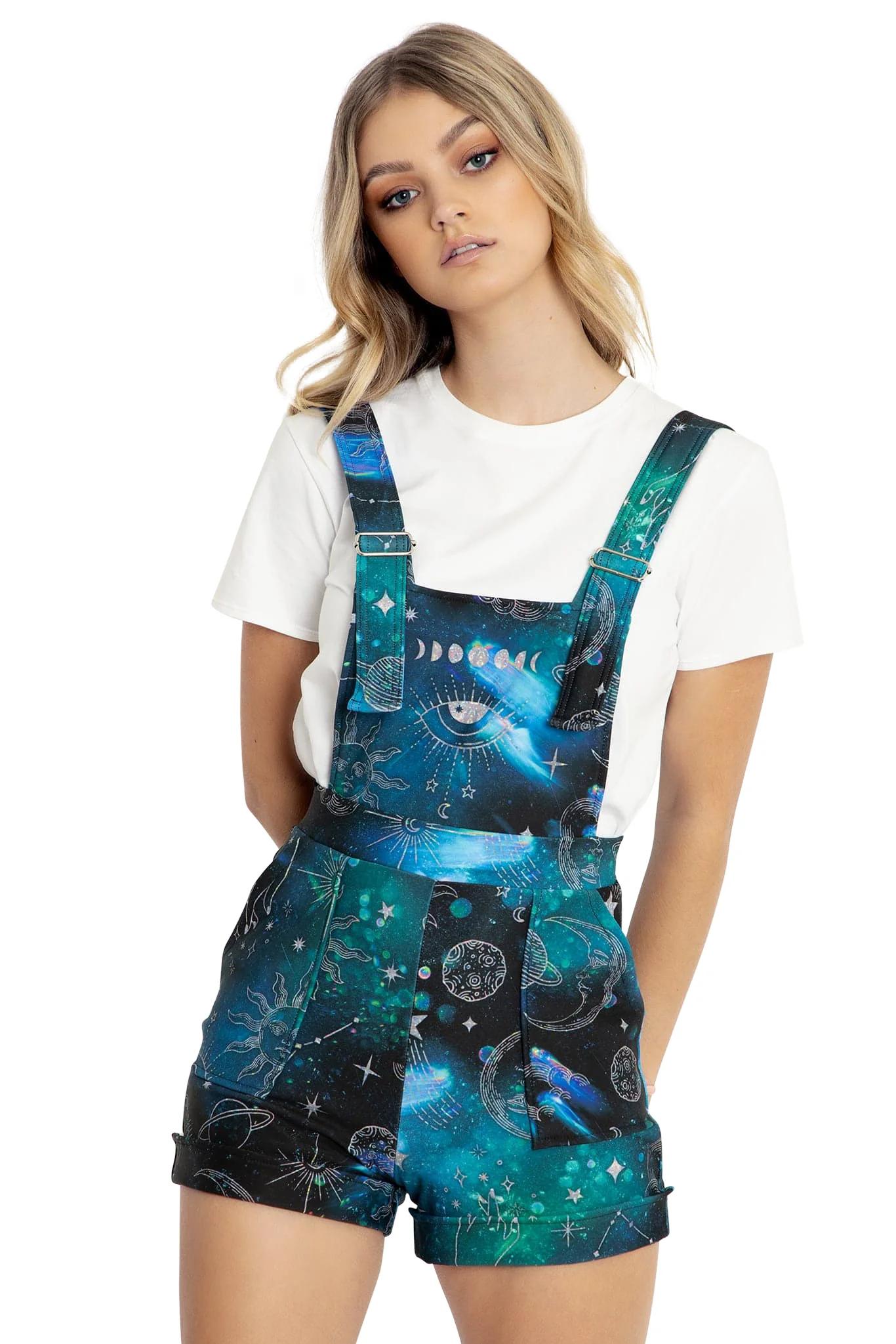 Moon Child Short Overalls