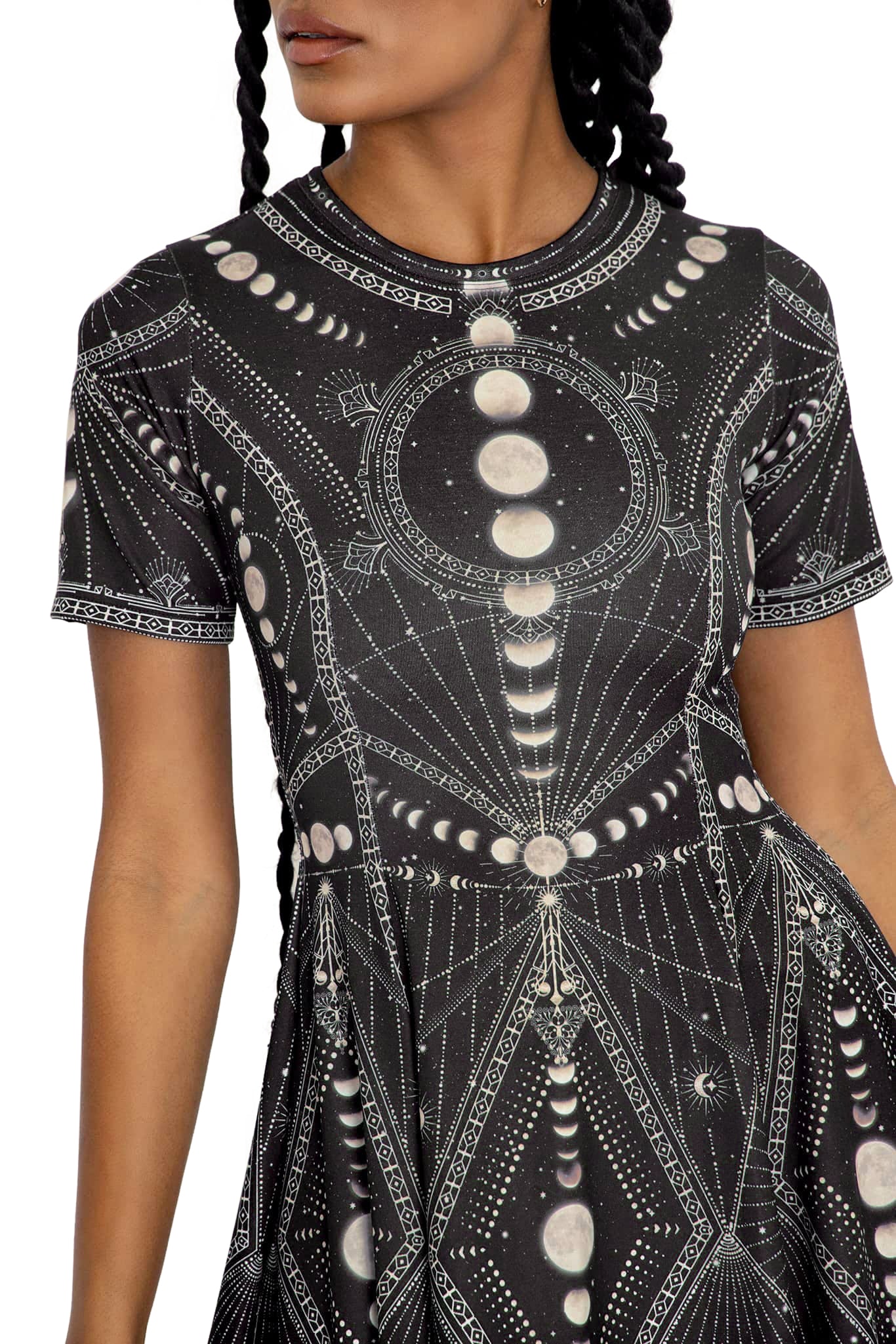 Moon Phases Evil Tee Dress - Image 3