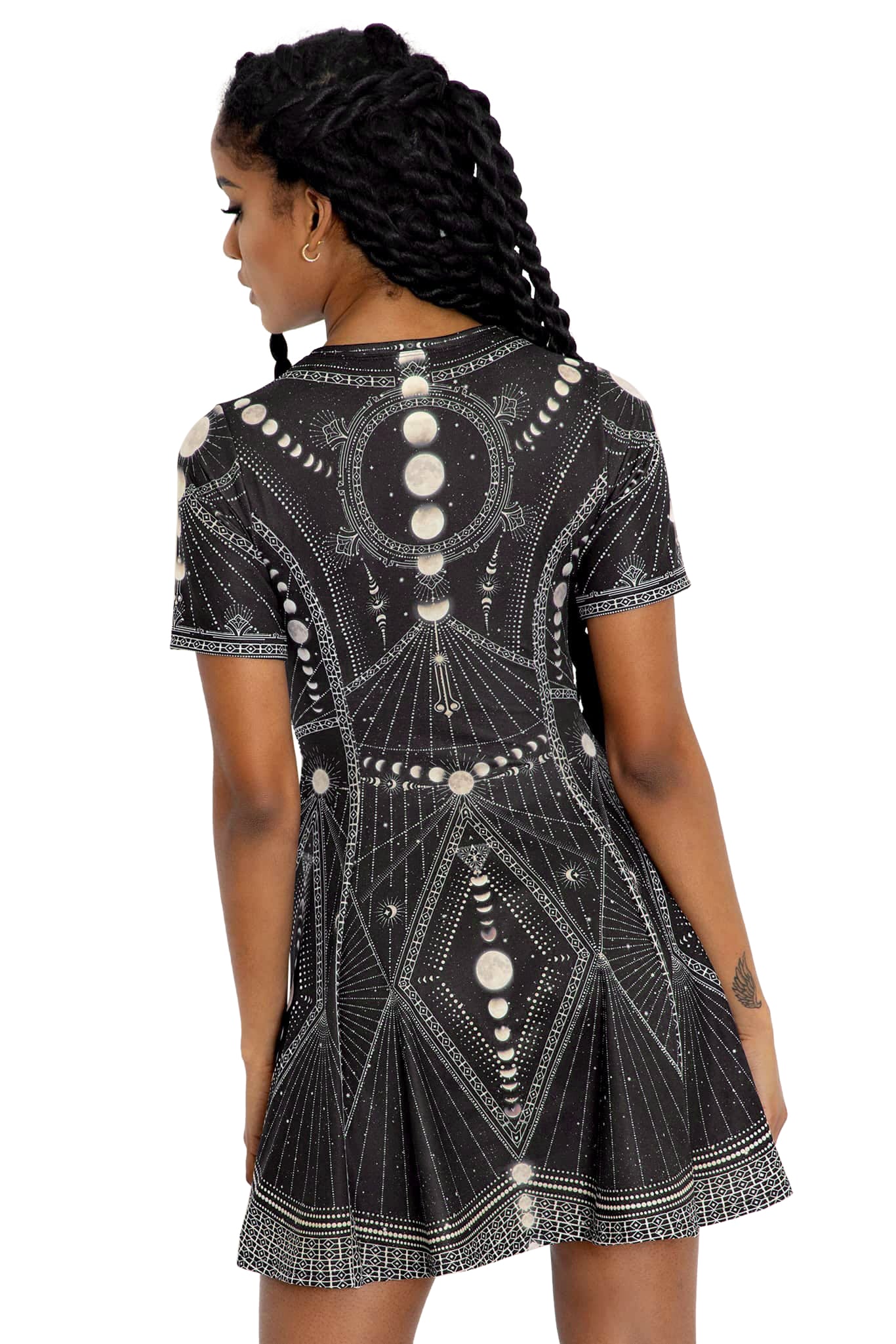 Moon Phases Evil Tee Dress - Image 5