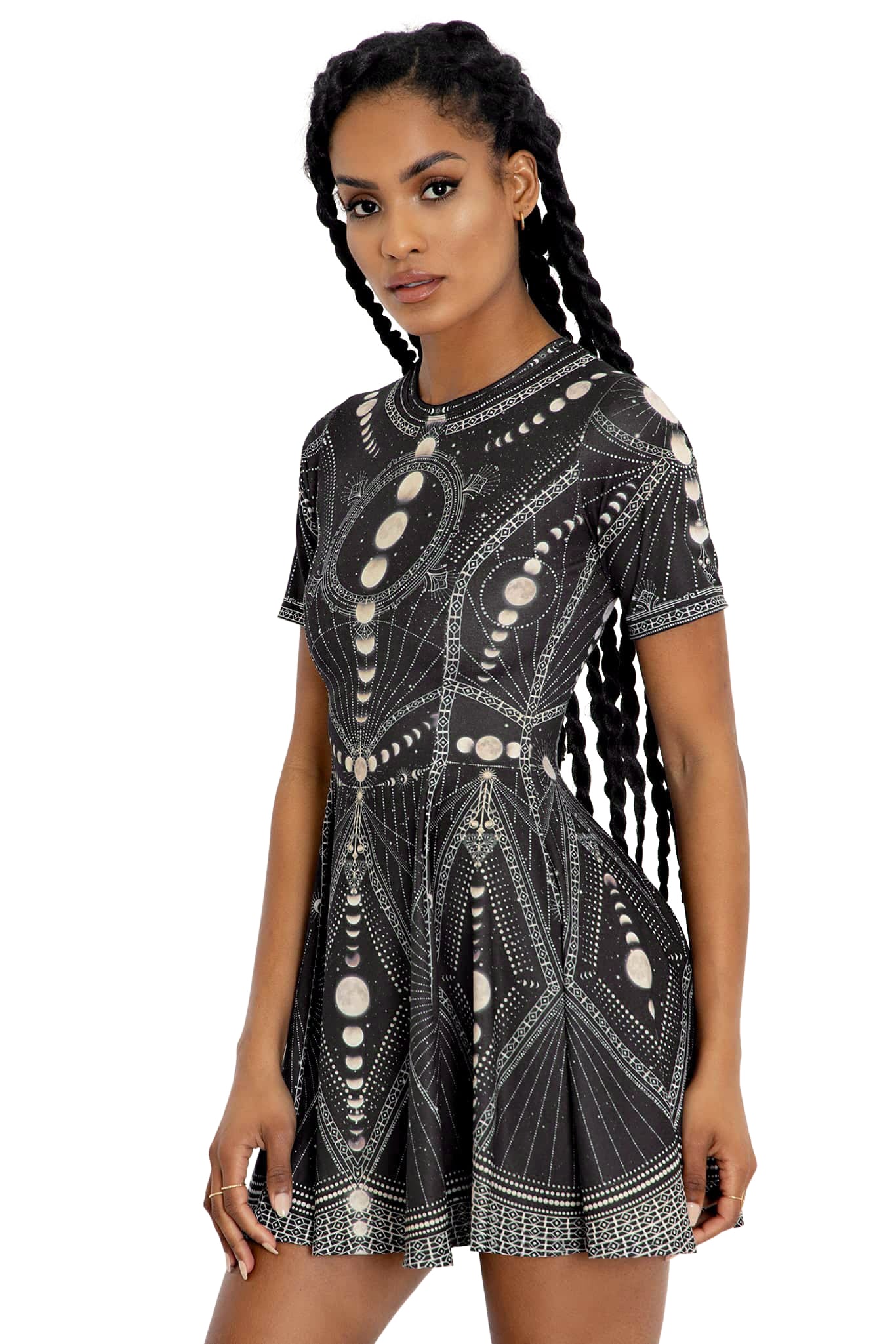 Moon Phases Evil Tee Dress - Image 8
