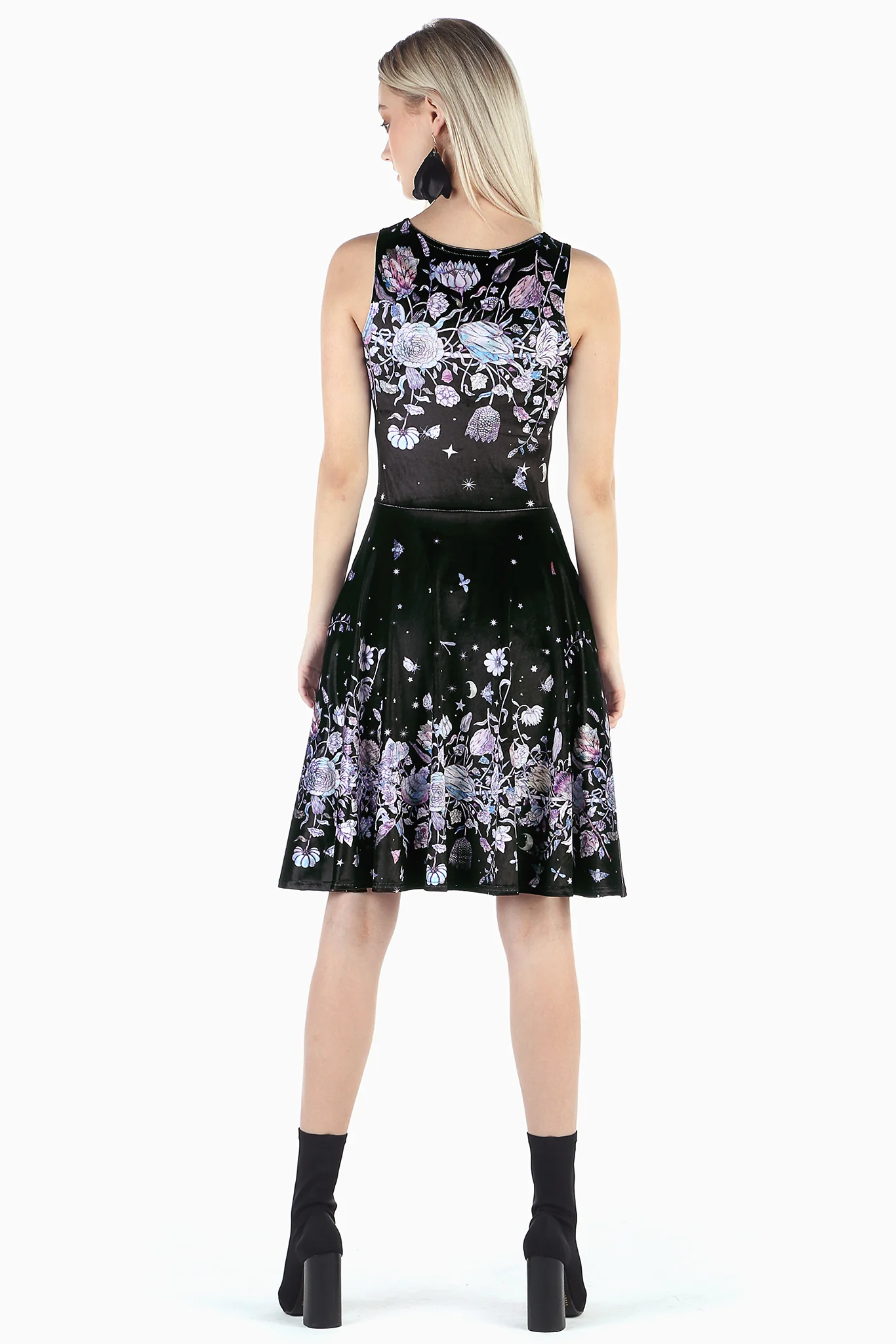 Mother Of Pearl Velvet Princess Longline Dress - Image 3