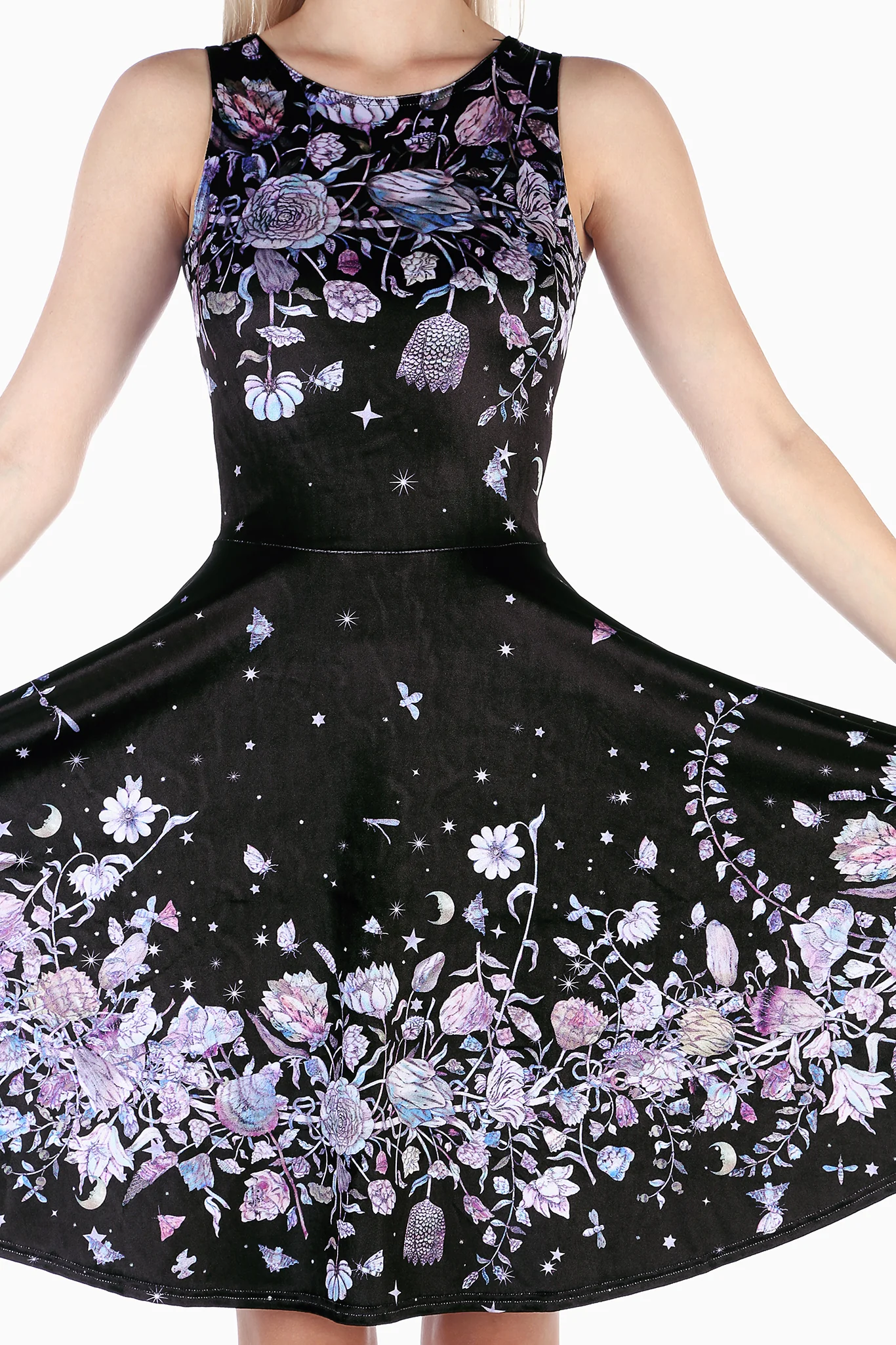 Mother Of Pearl Velvet Princess Longline Dress - Image 5