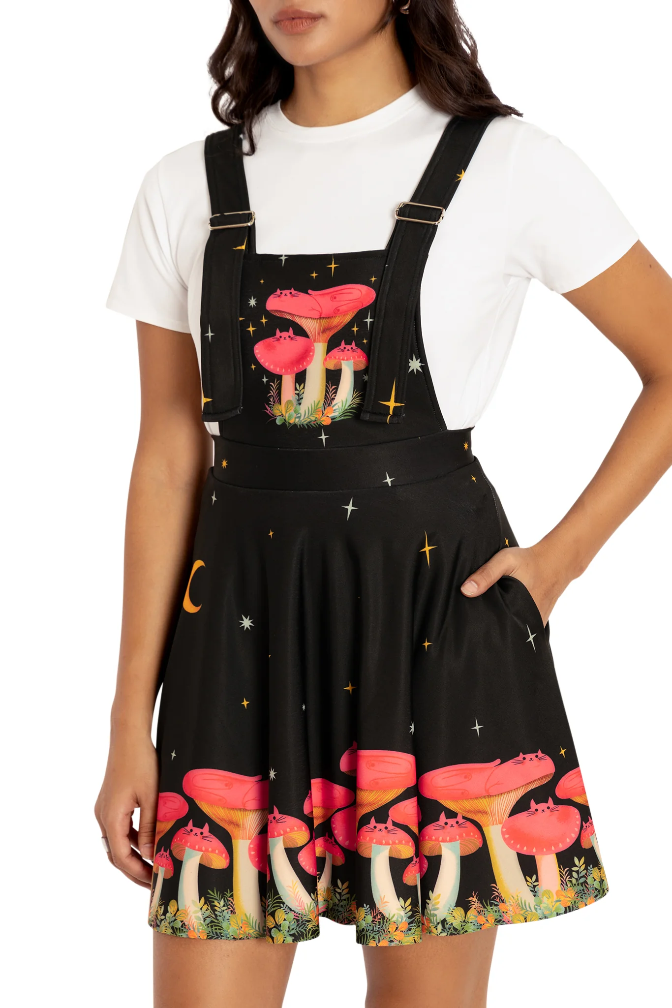 Mushroom Cats Apron Dress - Image 4