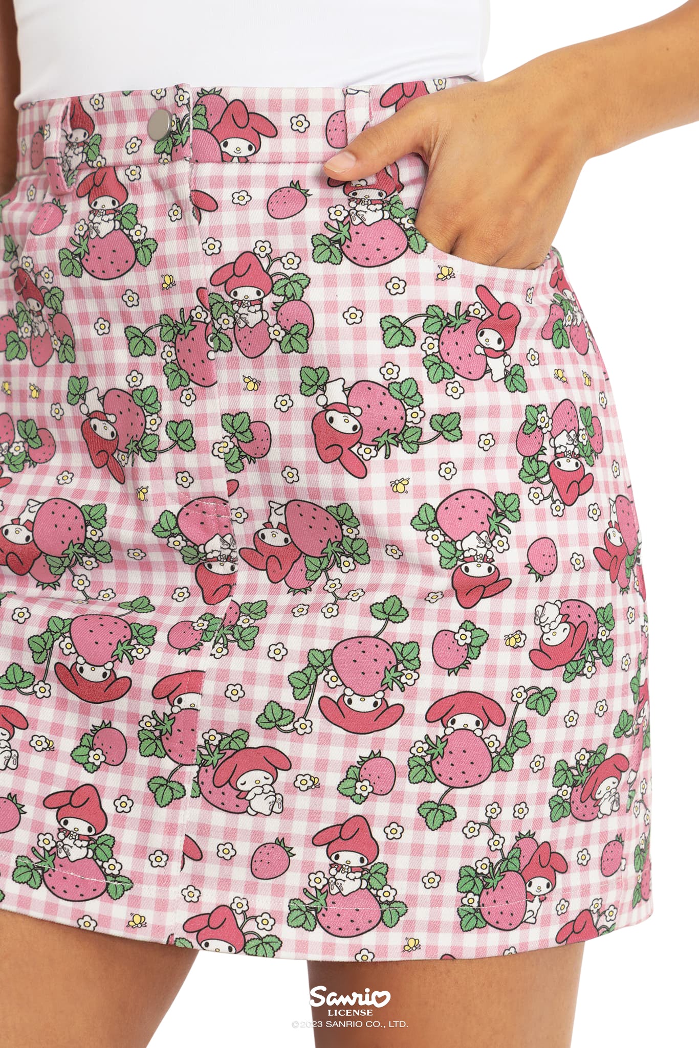 My Melody Strawberry Fields Pocket Mini Skirt - Image 3
