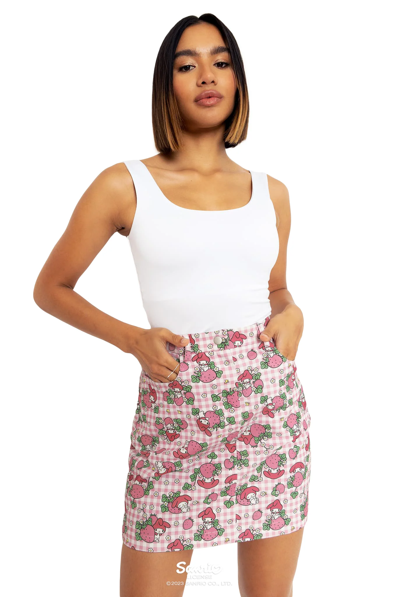 My Melody Strawberry Fields Pocket Mini Skirt - Image 8