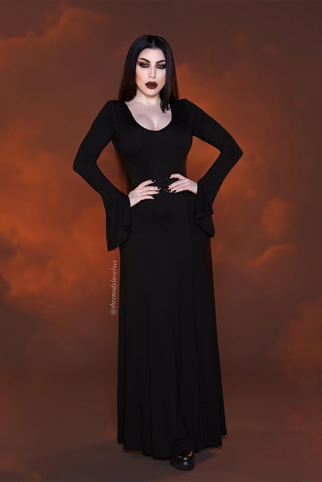 Mythos Split Sleeve Maxi Dress - Image 4