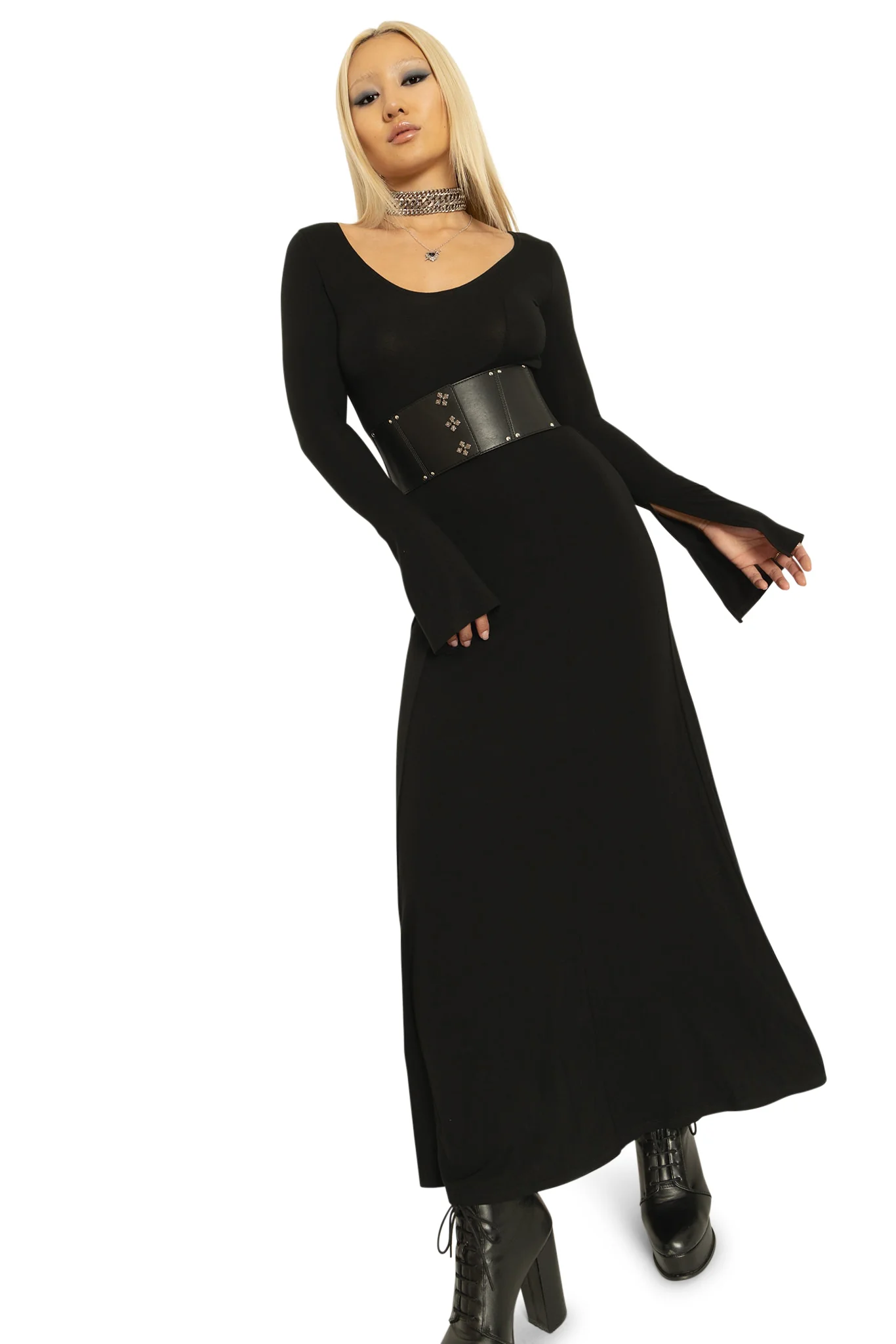 Mythos Split Sleeve Maxi Dress - Image 9