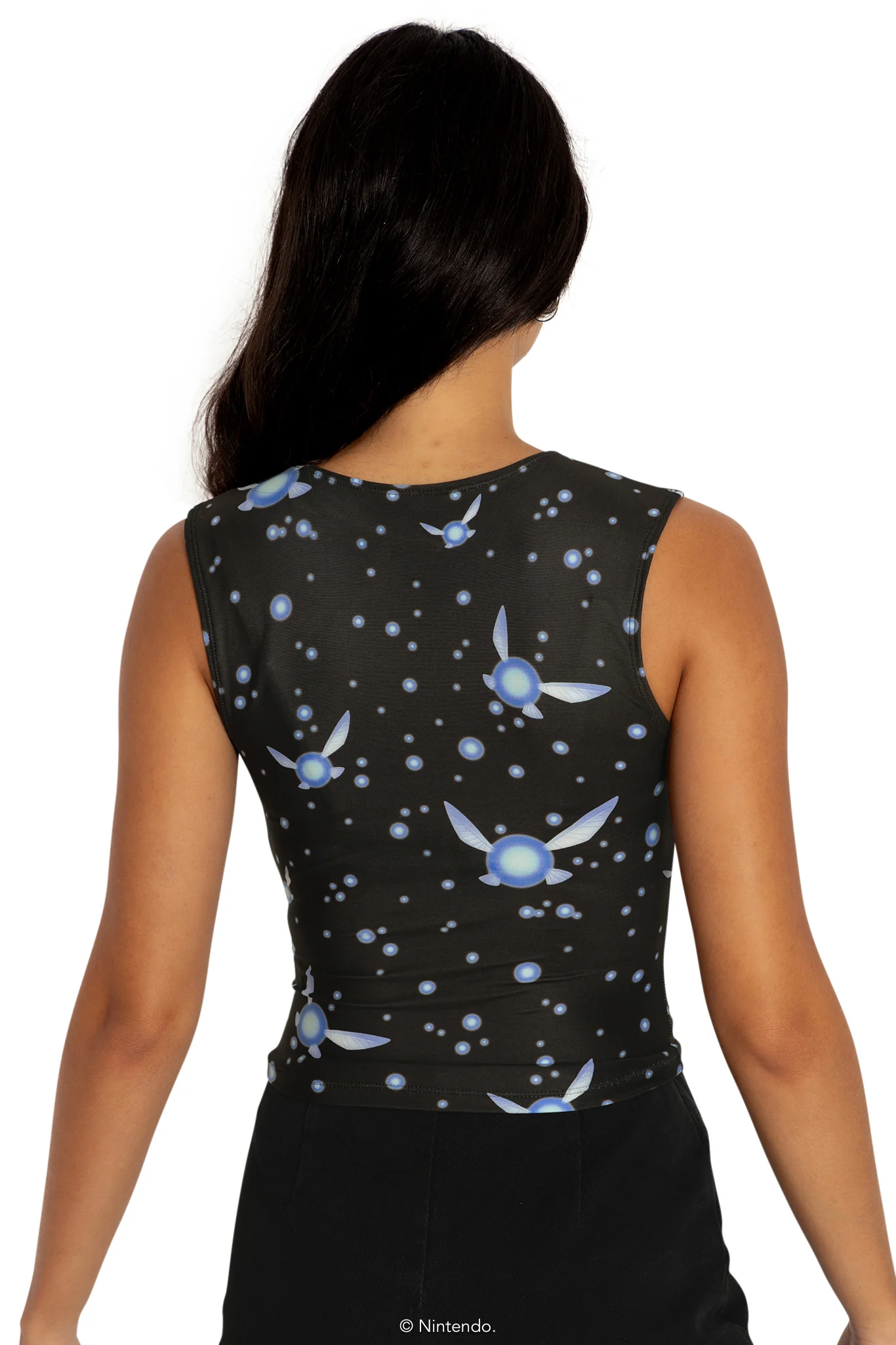 Navi Crew Neck Cropped Tank - Image 2